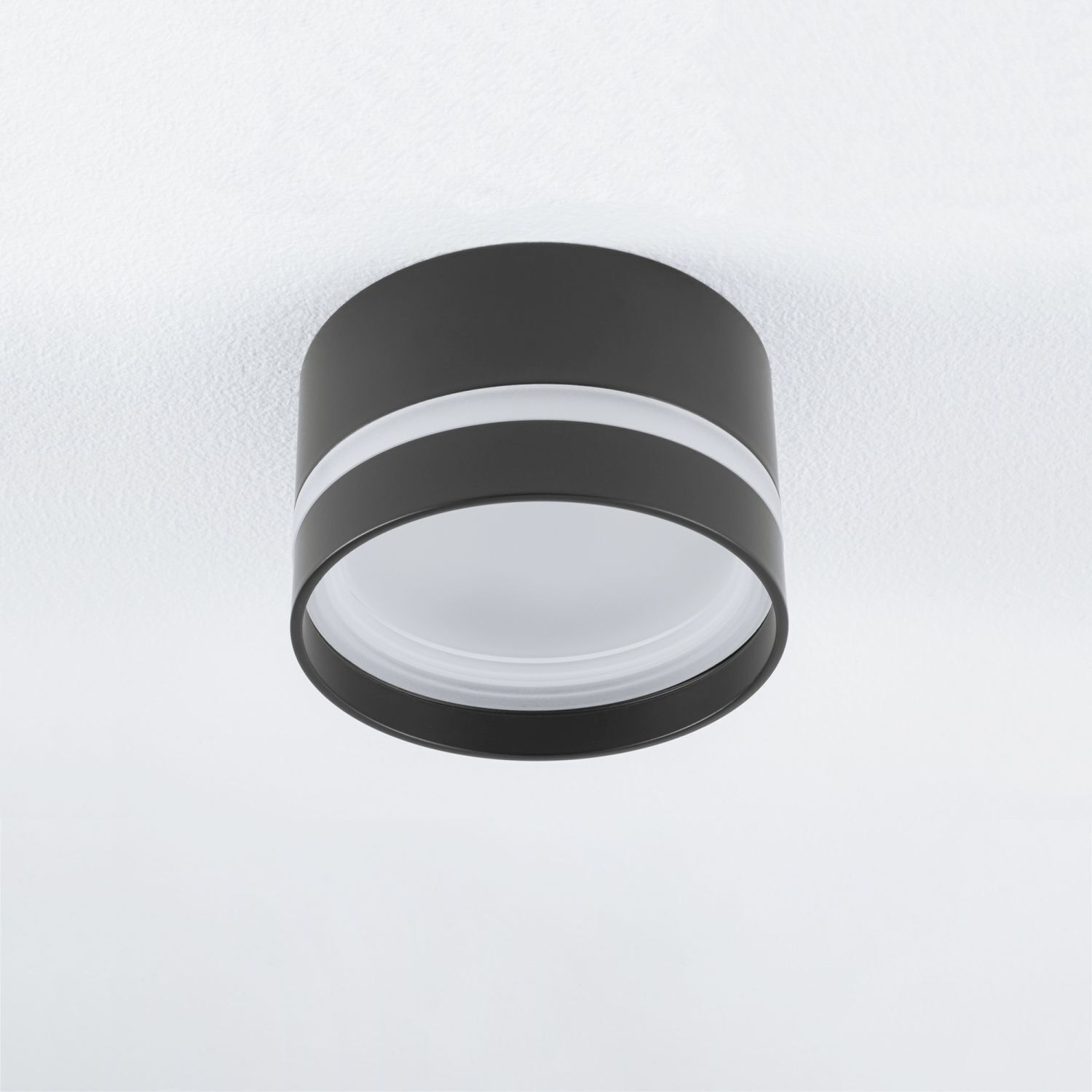 Einbaustrahler Schwarz GX53 Ø 8,5 cm Aluminium Modern