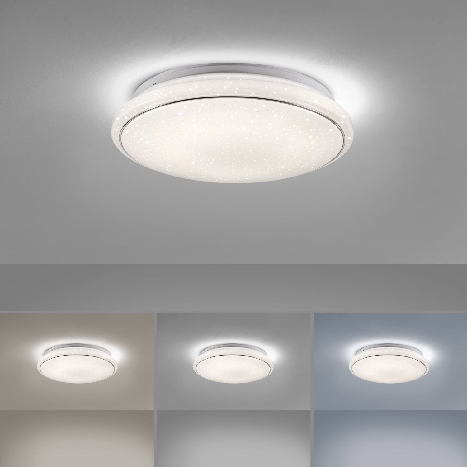 LED Deckenleuchte Nachthimmel Timer Ø35 cm 3000-5000 K
