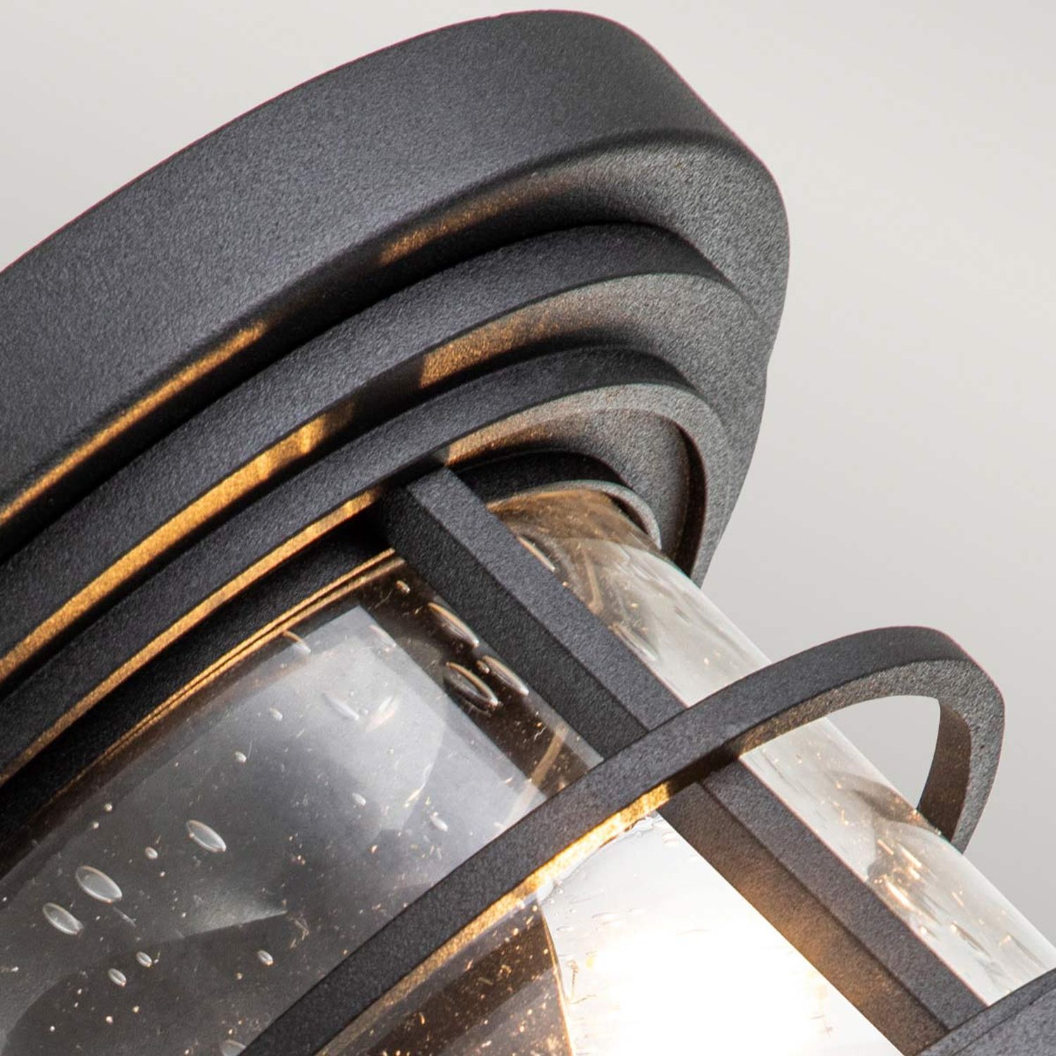 Laterne, Glas, Metall, Schwarz, Kerzenhalter