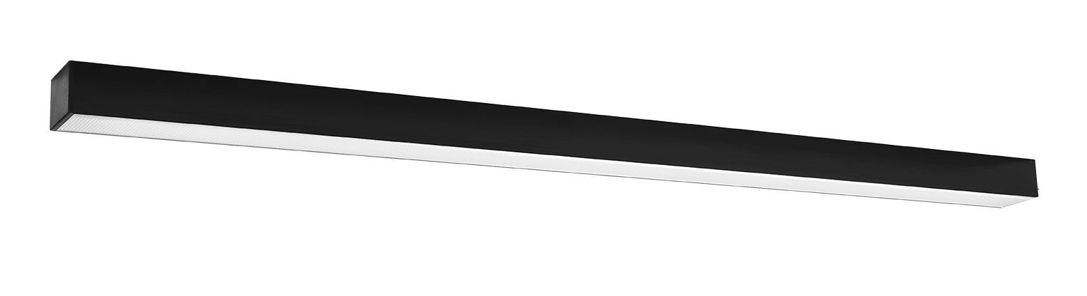 LED Deckenlampe Schwarz Metall 118 cm lang 4000 K