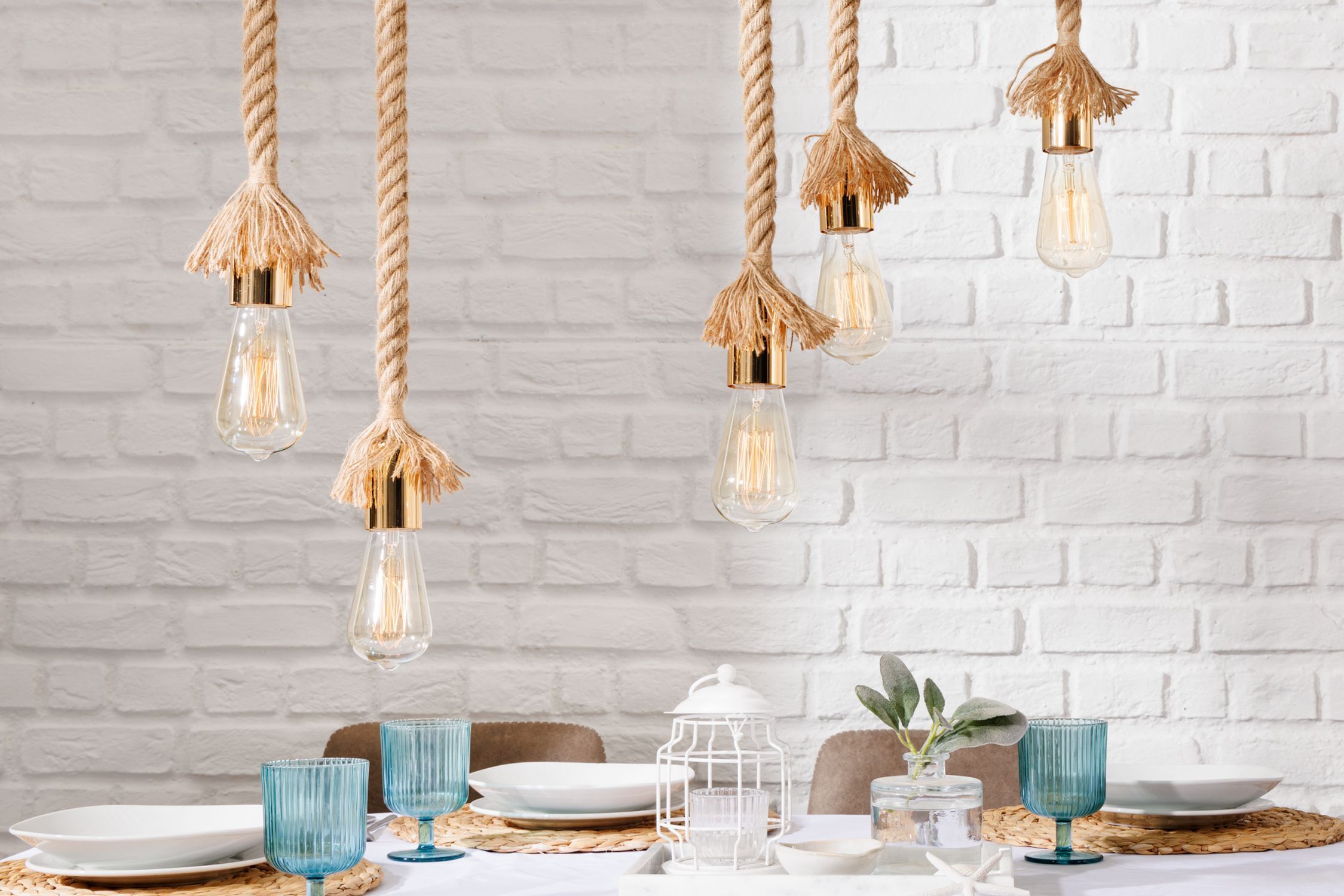 Natürliche Pendelleuchte Natur 5-flammig L:90 cm E27 Drinnen, Innenarchitektur, Kunst, Kunsthandwerk, Lampe