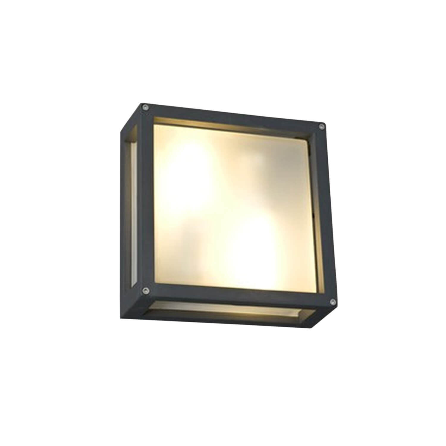 Moderne Außenleuchte in anthrazit 25/25 cm