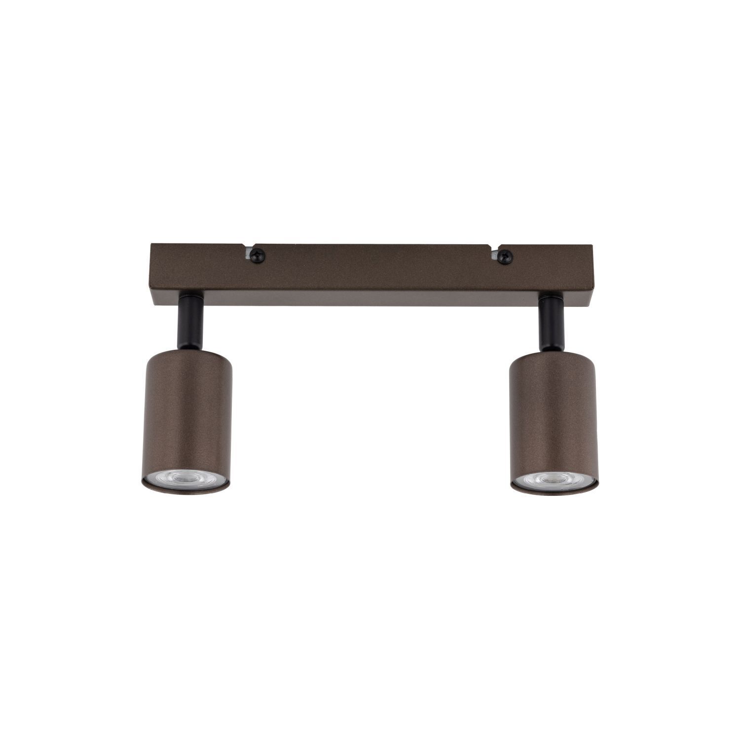 Deckenstrahler Metall Braun 39 cm klein GU10 2-flammig LIDIA
