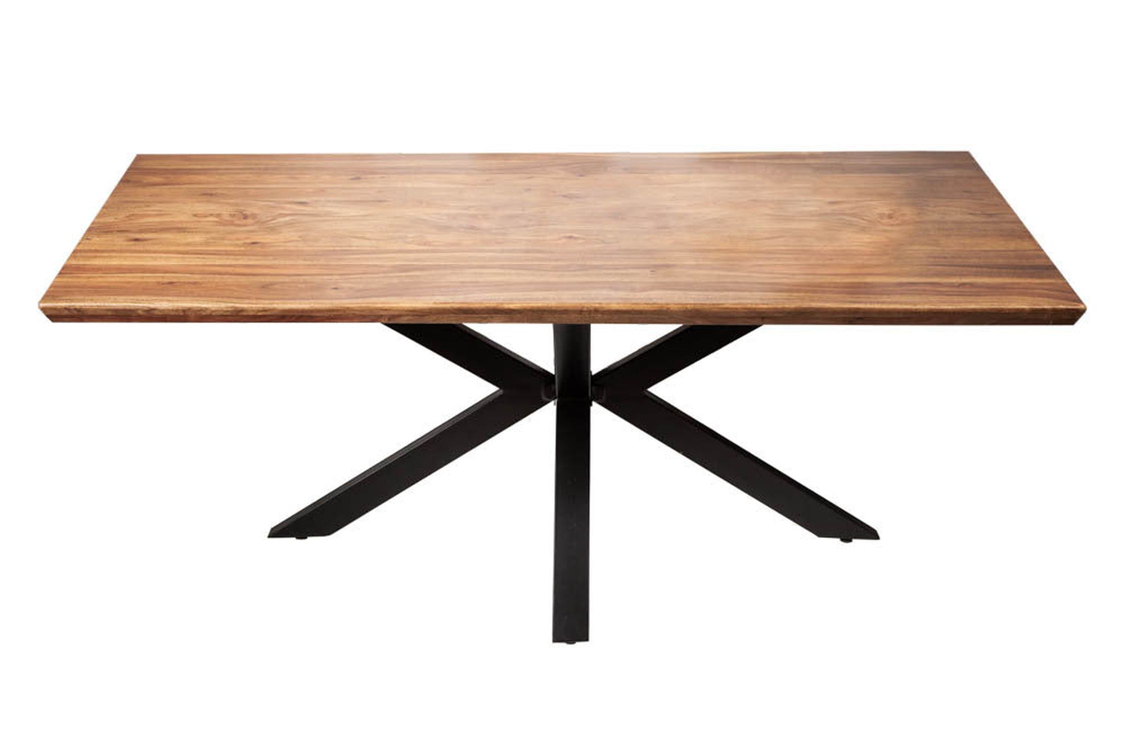 Esstisch Sheesham Holz Metall 180 x 90 cm X-Beine