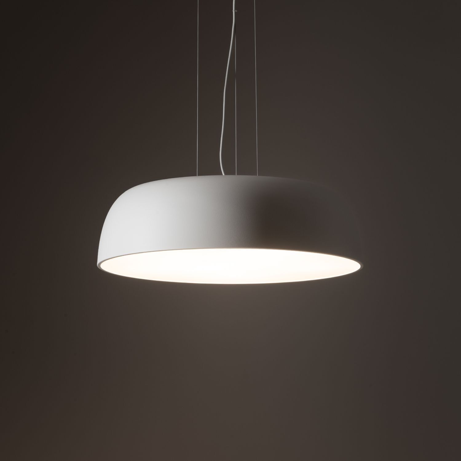 Pendelleuchte Weiß Metall Ø58 cm E27 7-flmg blendarm