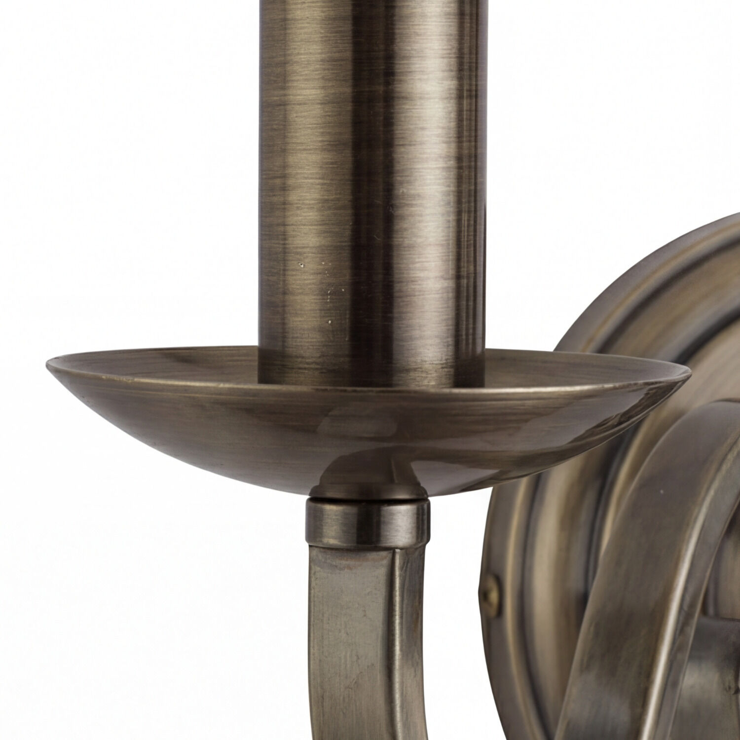 Wandleuchte rustikal Wand, Lampe, Metall, Bronze, Hals