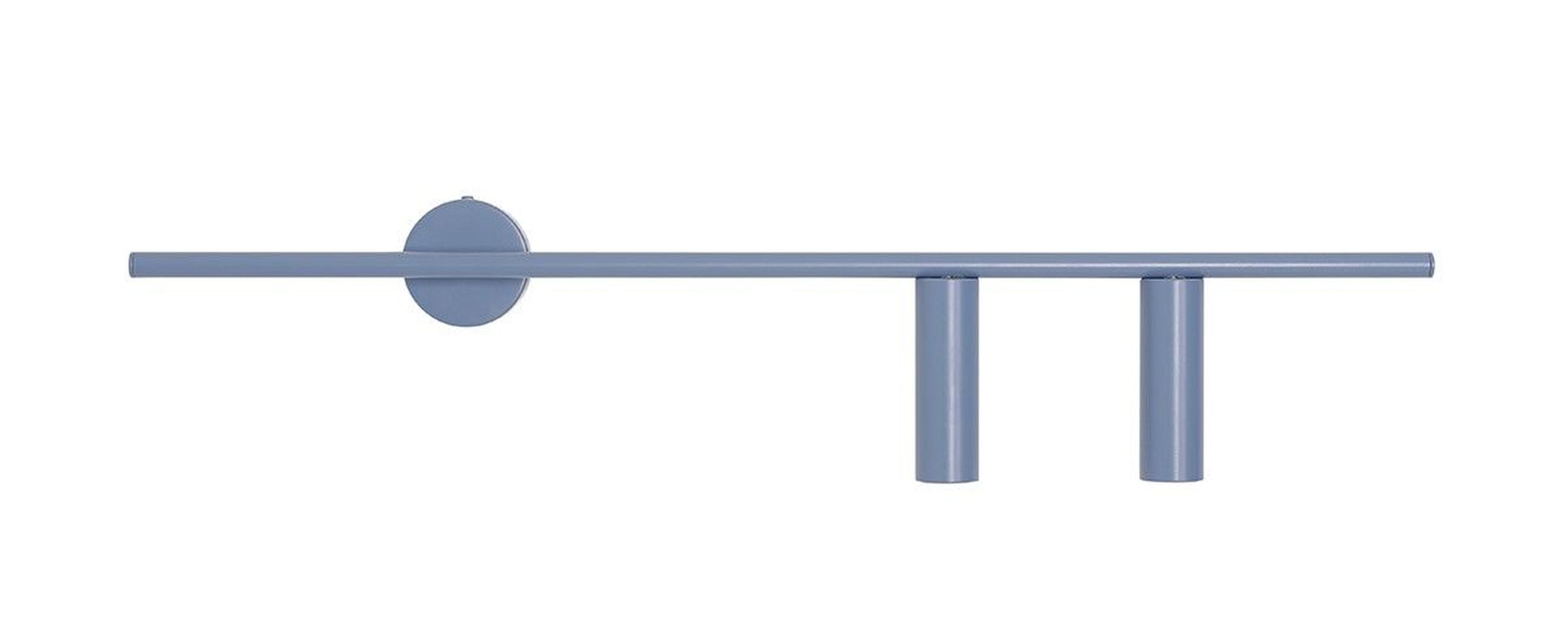 Blaue Wandleuchte Metall GU10 Zylinder B:80 cm wohnlich