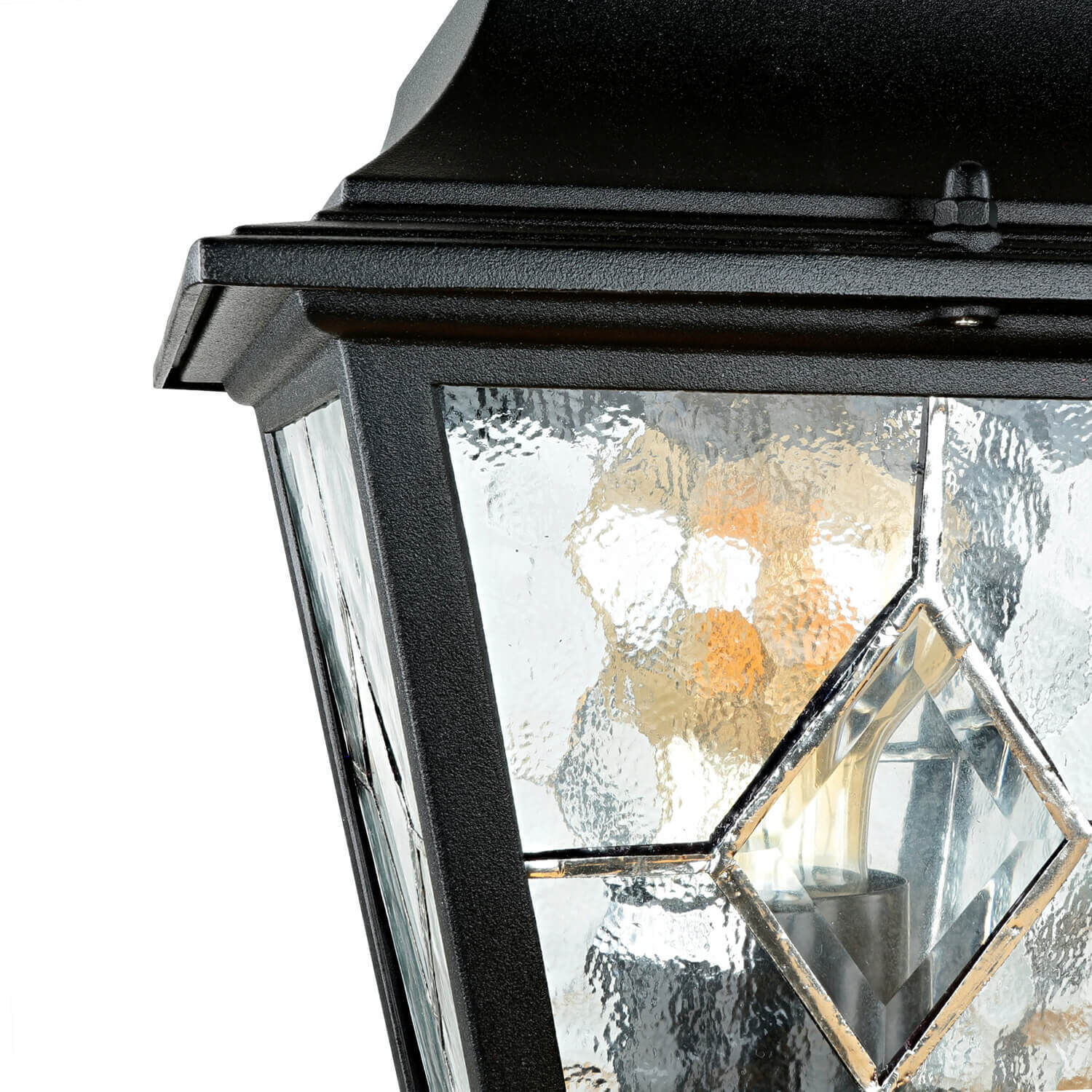 Kandelaber Schwarz 227cm hoch Rustikal LEADWORTH Lampe