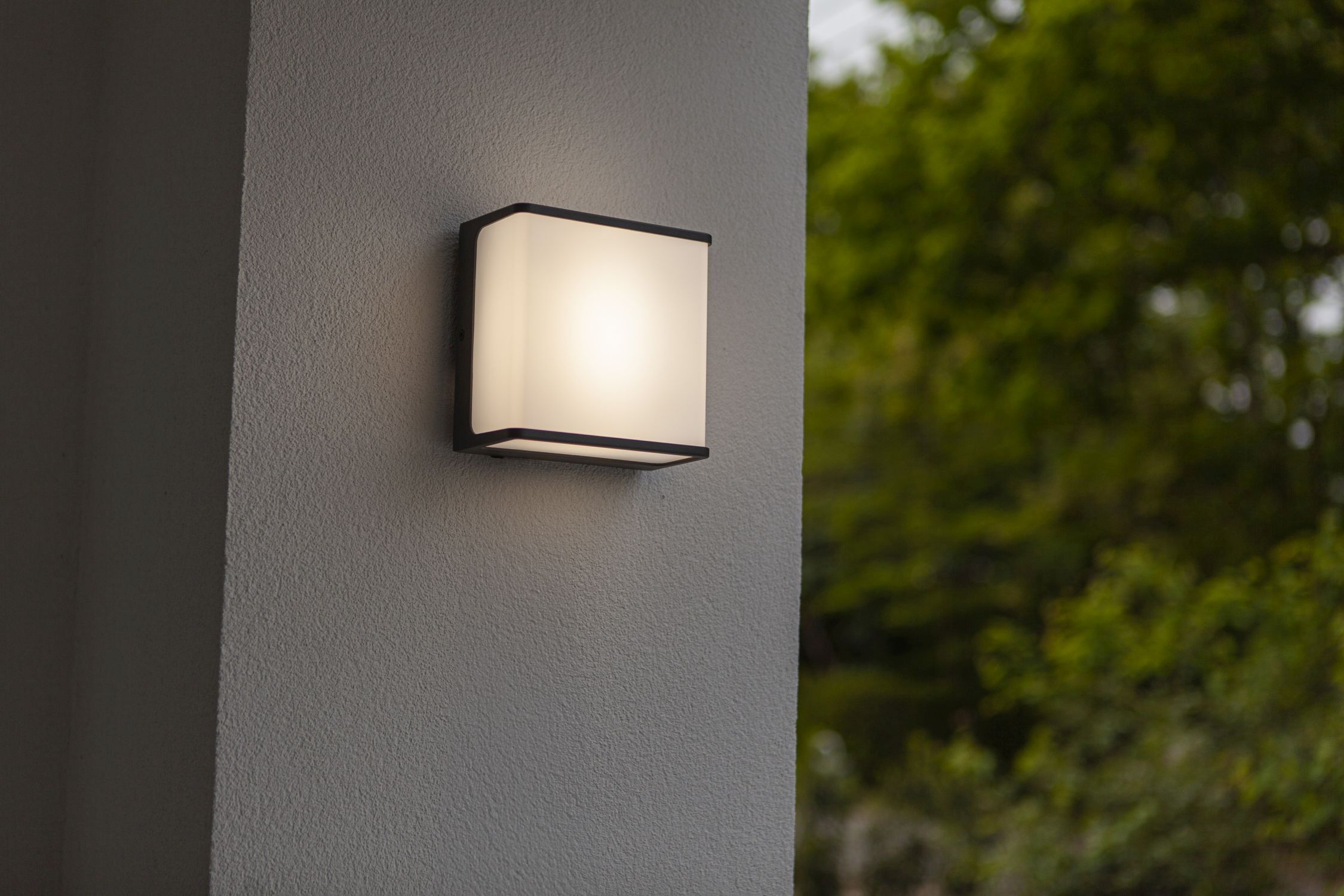 LED Wandlampe Anthrazit Aluminium IP54 4000 K B:15 cm
