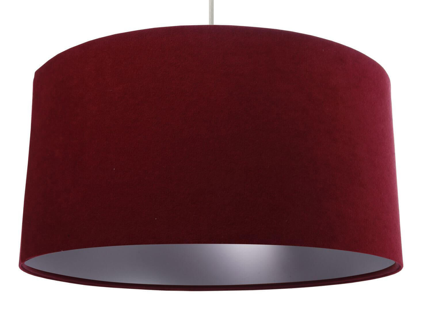 Hängelampe Esstischleuchte Ø50cm Bordeaux Silber