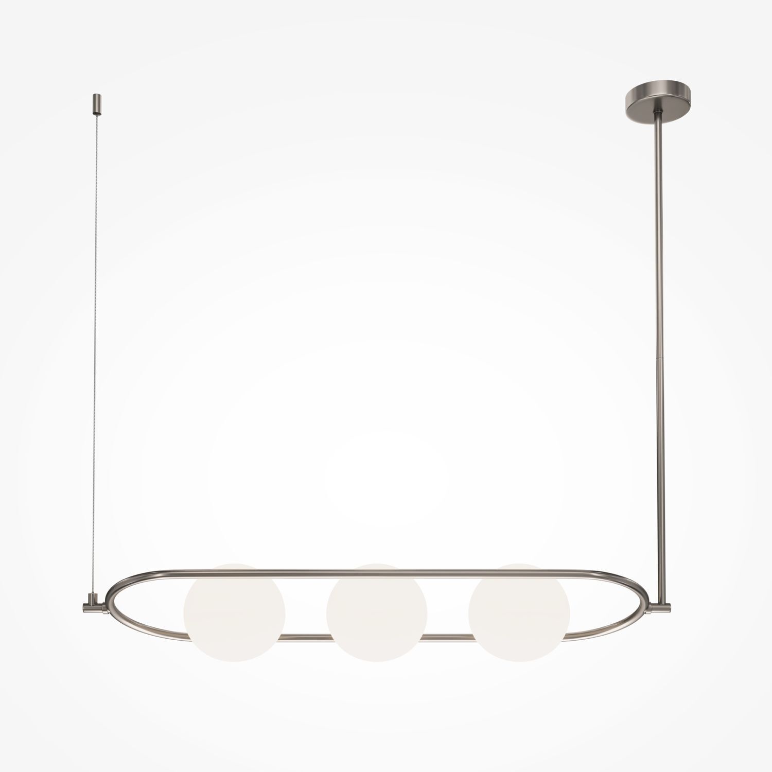 Pendelleuchte Metall Glas E14 H: max. 137 cm 3-flammig Leuchter, Lampe