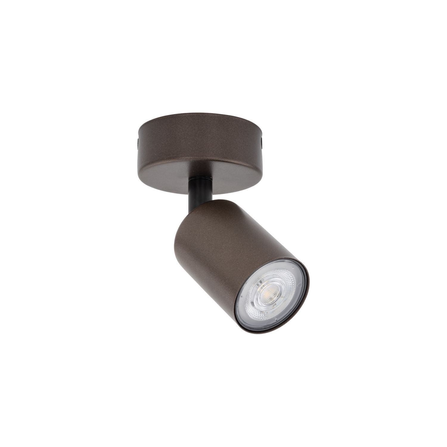 Deckenlampe Metall GU10 verstellbar Ø 12 cm klein Braun LIDIA