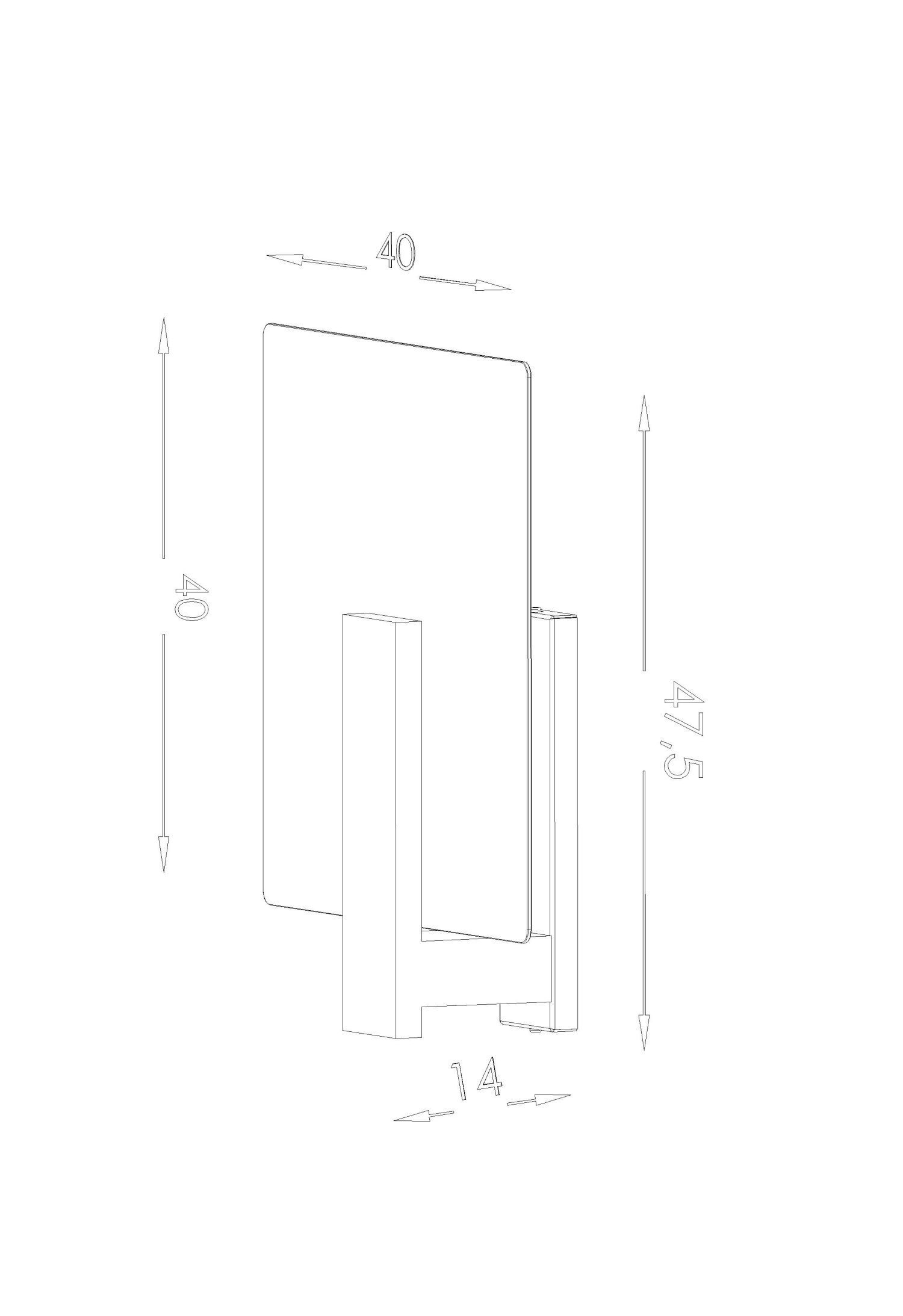Deckenlampe Glas Holz 47,5 cm lang blendarm 2x E27