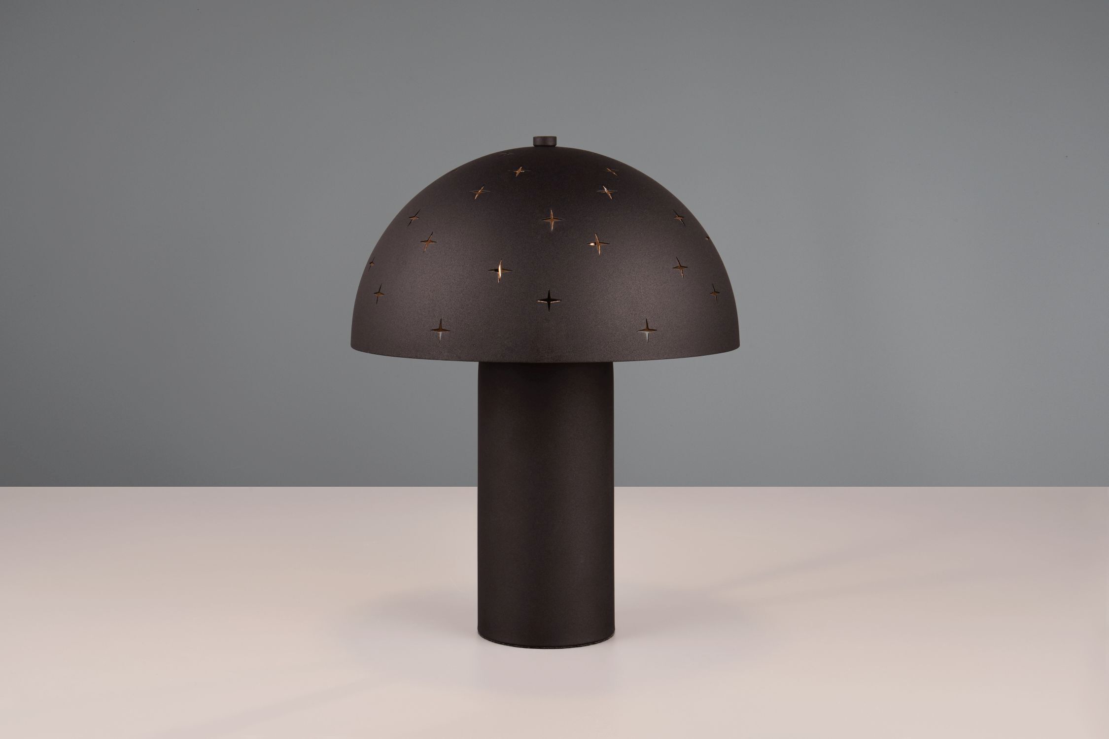 Stylische Tischlampe Schwarz Metall E14 32,5 cm Sterne