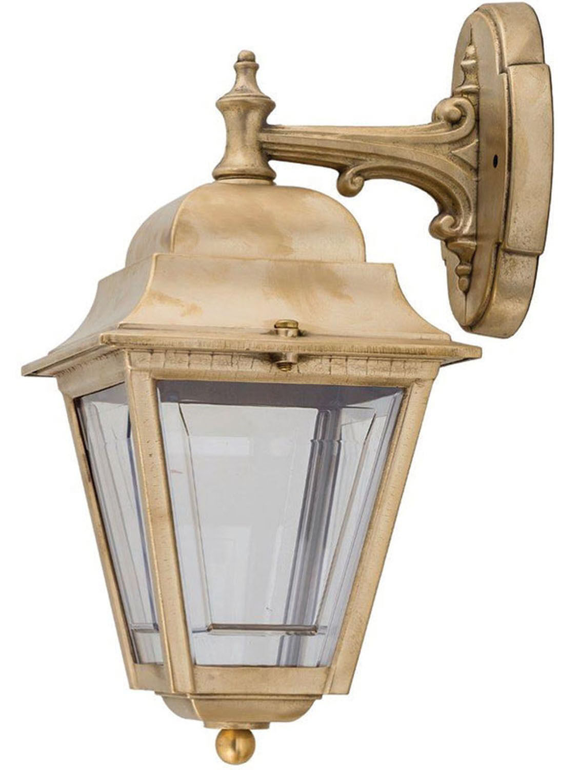 Wandlampe Außen Messing IP43 Rustikal Hof Haus