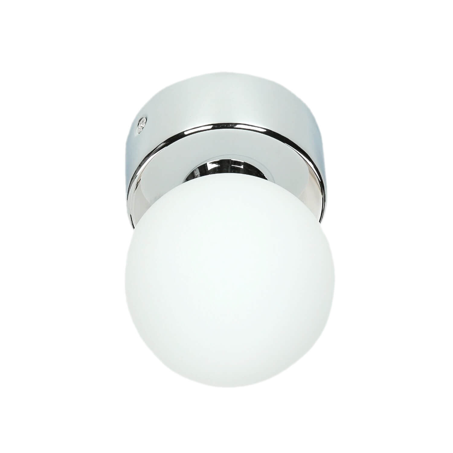 Wandlampe Bad IP44 rund in Chrom Ø8cm