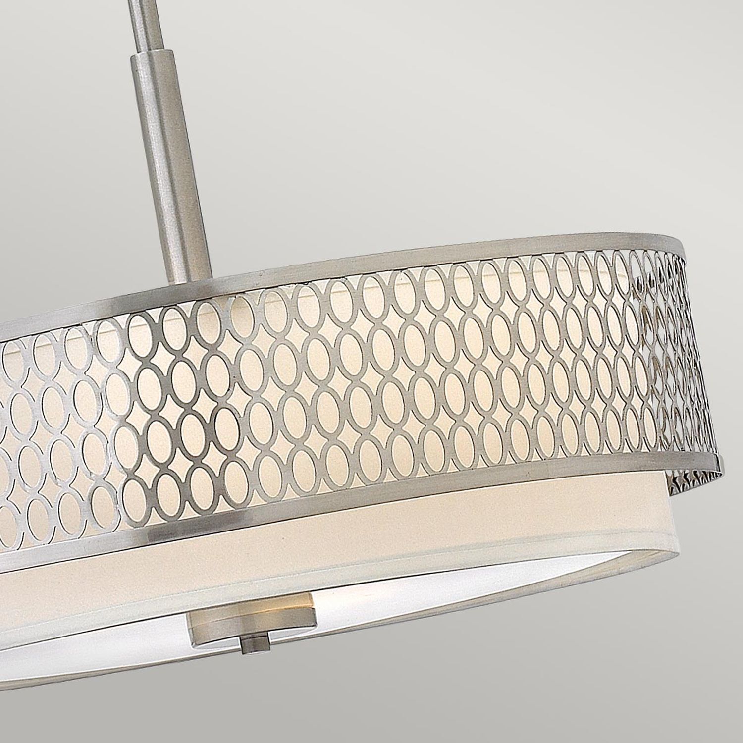 Hängelampe rund Ø 53,4 cm höhenverstellbar blendarm Lampe