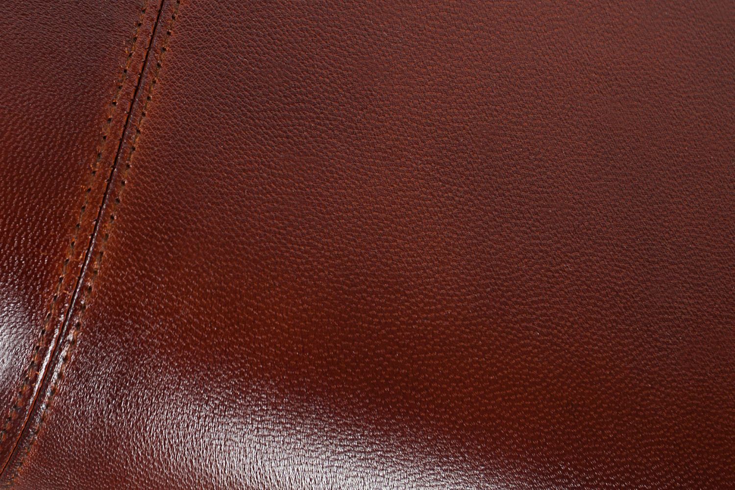 Sitzbank Echtleder Massivholz 100 cm in Kaffeebraun Natur Textur