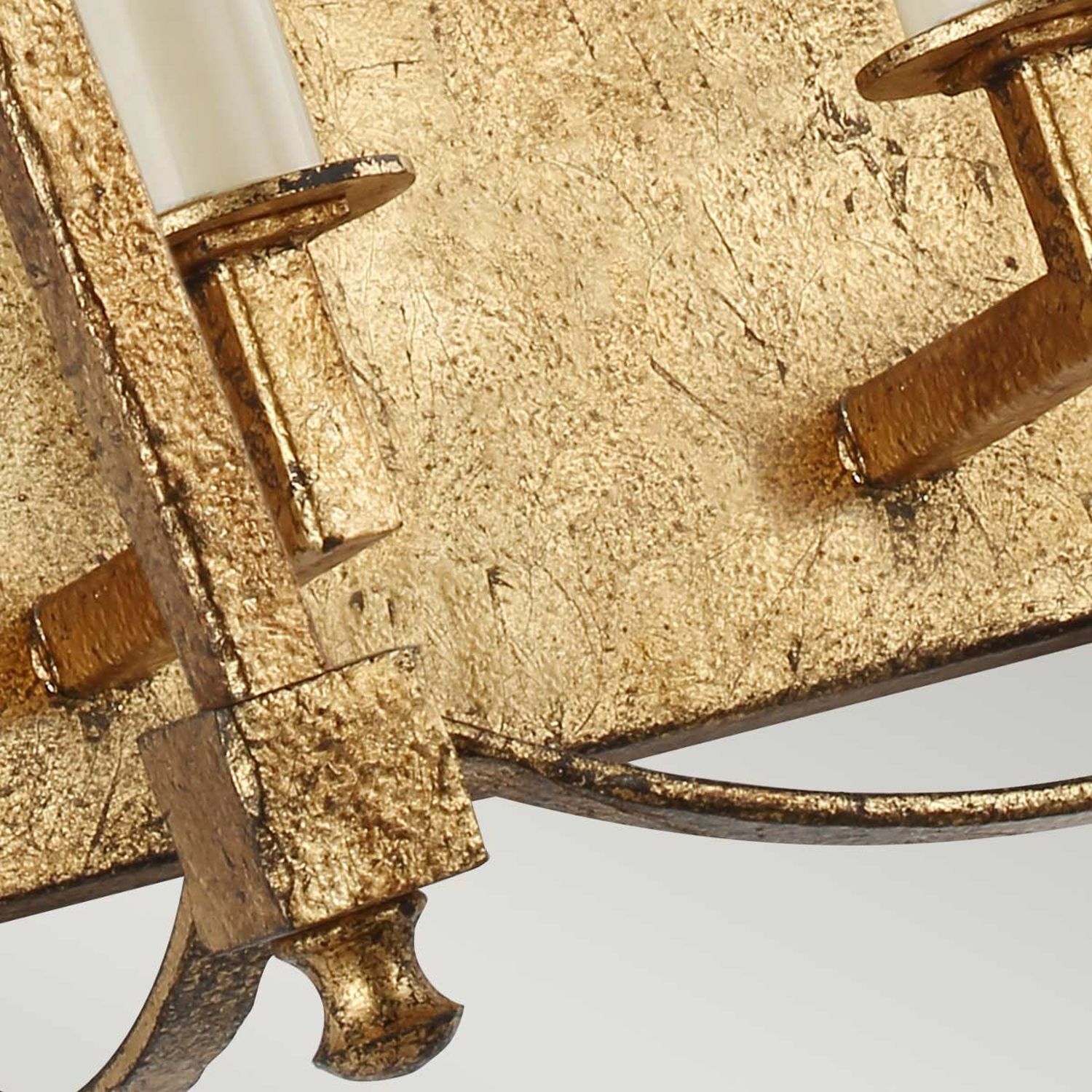 Wandleuchte Metall E14 36,1 cm hoch in Antikgold ZENOR Wandleuchte Metall E14 36,1 cm hoch in Antikgold ZENOR