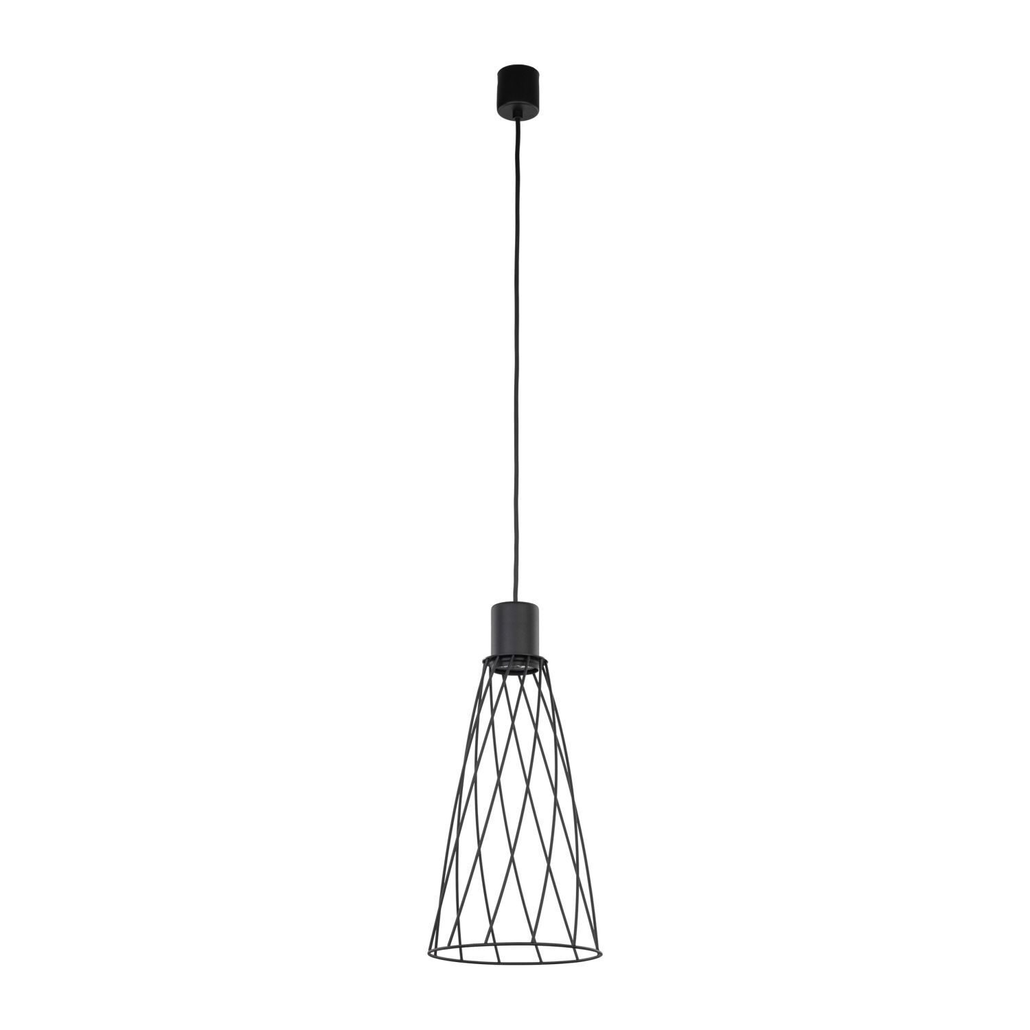 Hängelampe Metall Ø 19 cm H: max. 180 cm Schwarz GU10