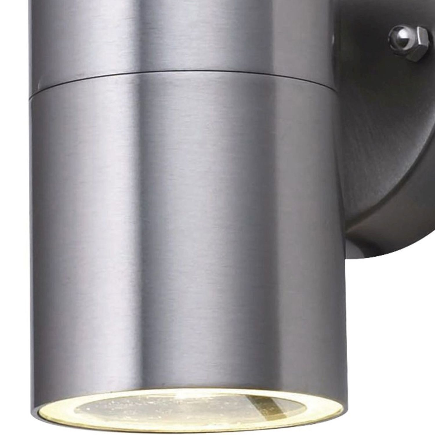 Wandleuchte Außen Downlight Stahl IP44 GU10 H:12 cm