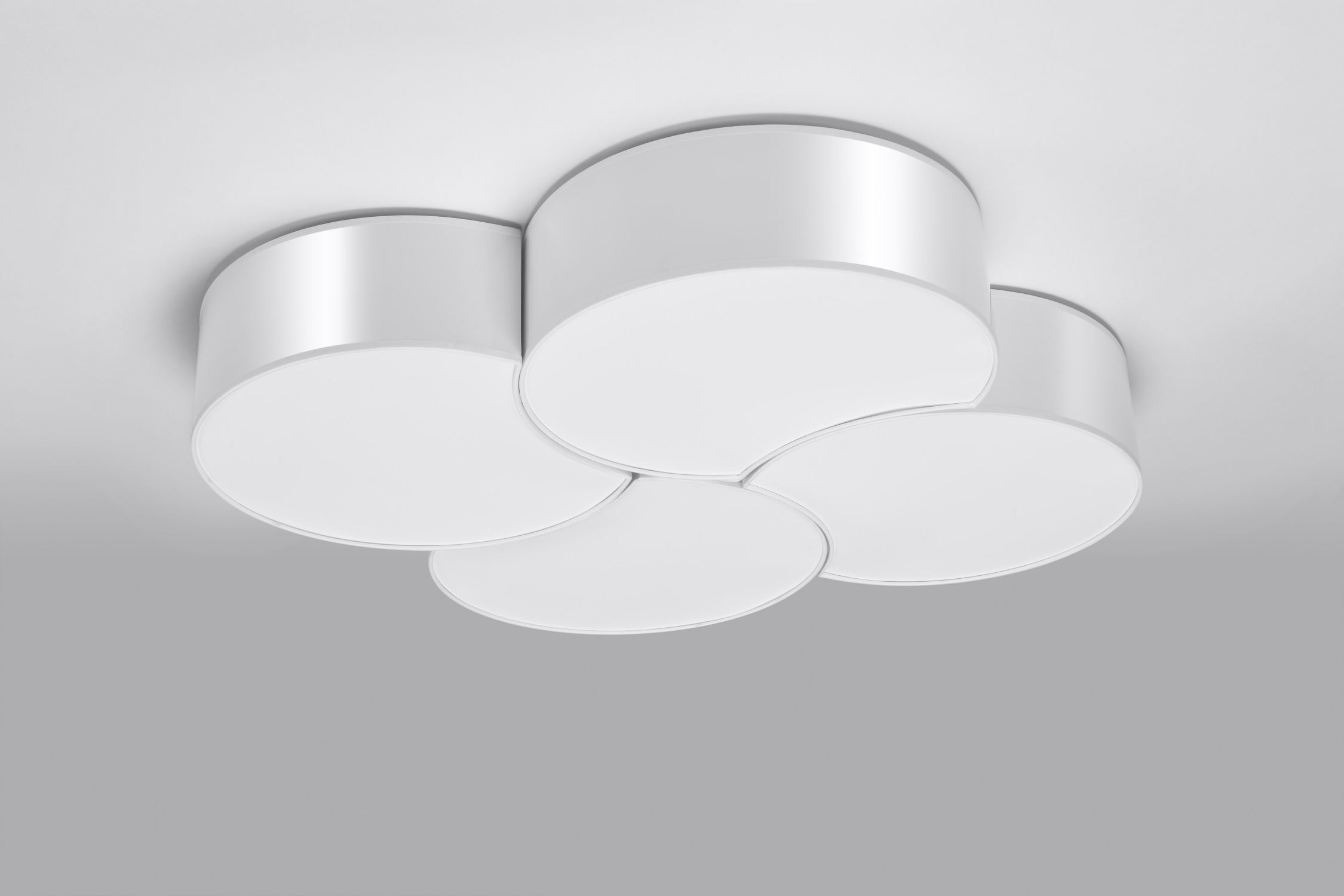 Deckenlampe Modern Weiß 8x E27 blendarm Wohnzimmer