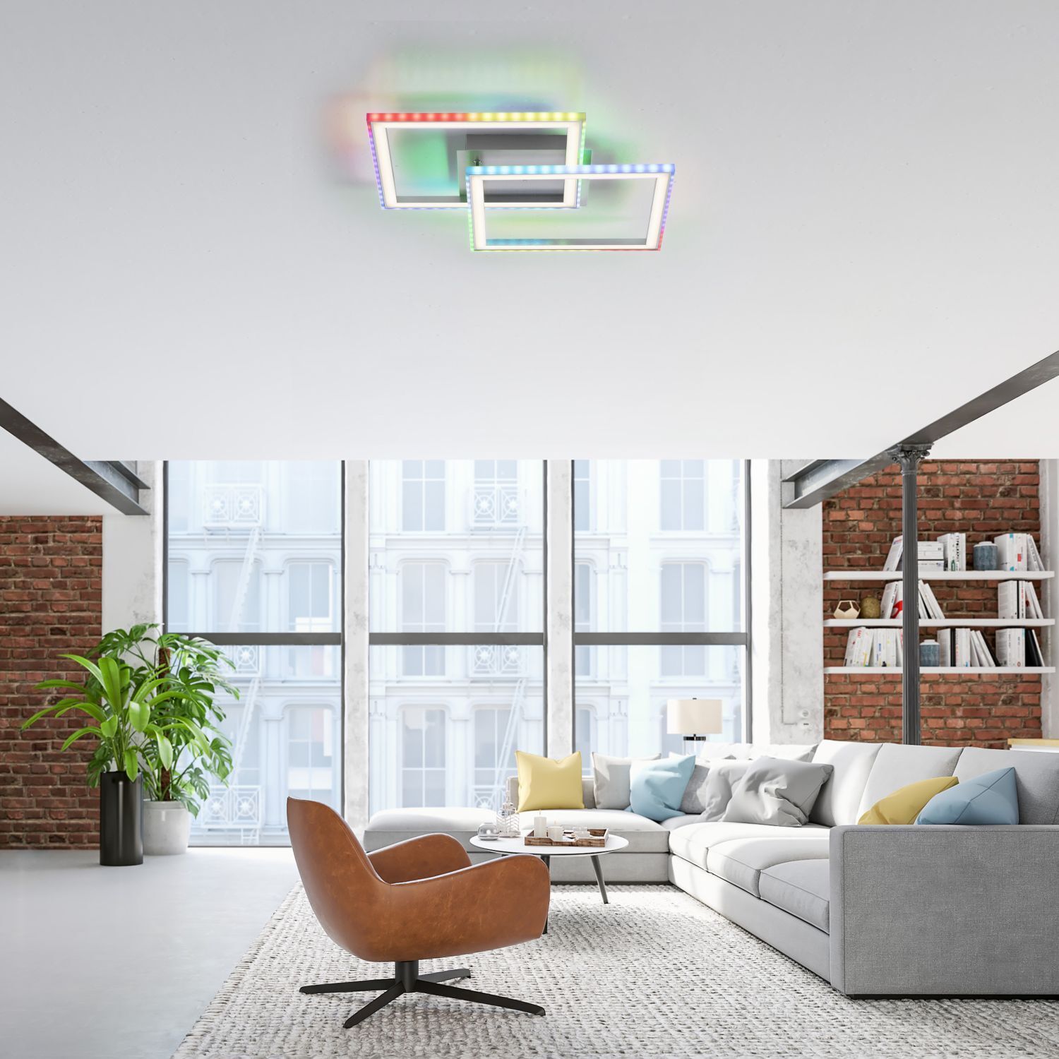 LED Deckenleuchte Rainbow RGB dimmbar 3450 lm B:44,5 cm