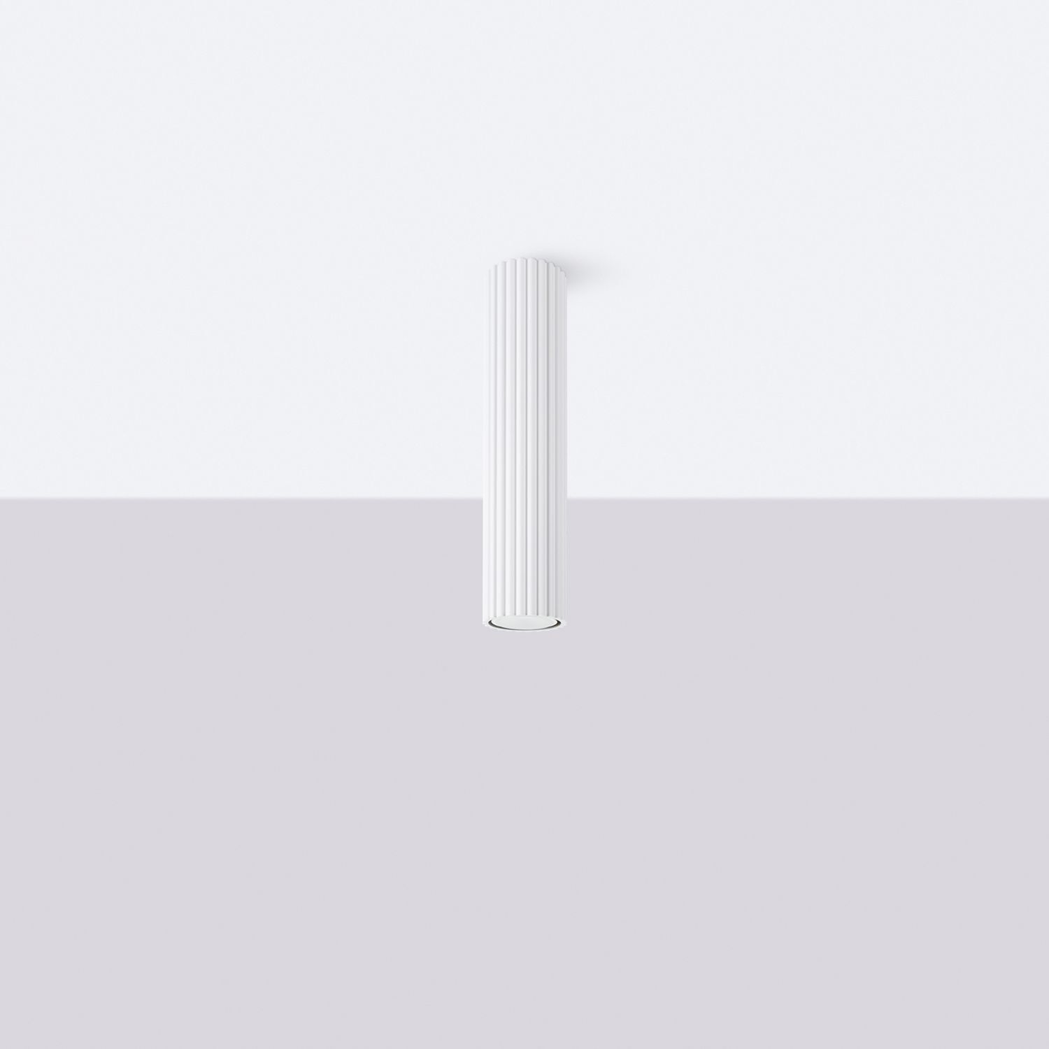 Deckenleuchte klein Ø 6,5 cm H: 20 cm Weiß Aufputz Alu GU10 Deckenleuchte klein Ø 6,5 cm H: 20 cm Weiß Aufputz Alu GU10