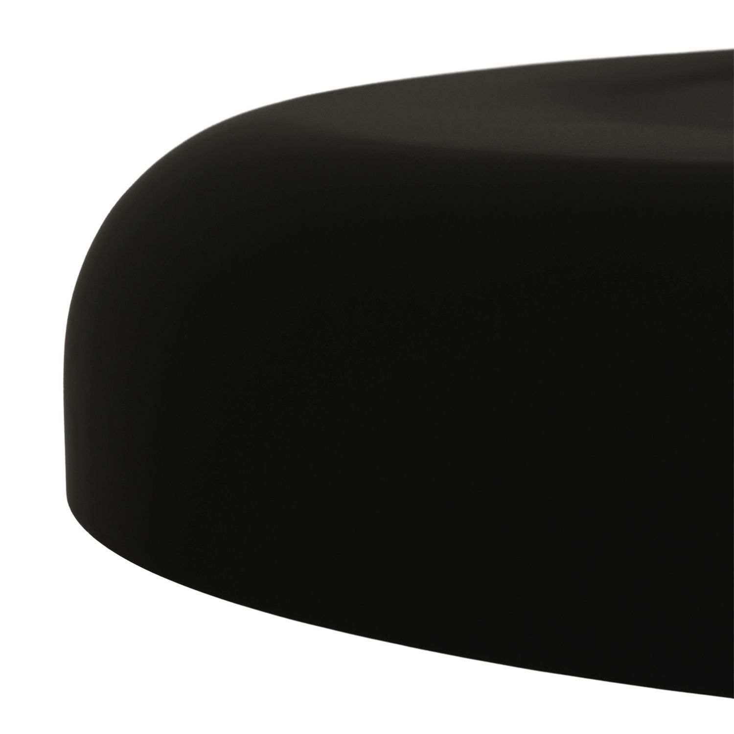 Schwarze Pendelleuchte Metall L:50 cm rund E27 Modern