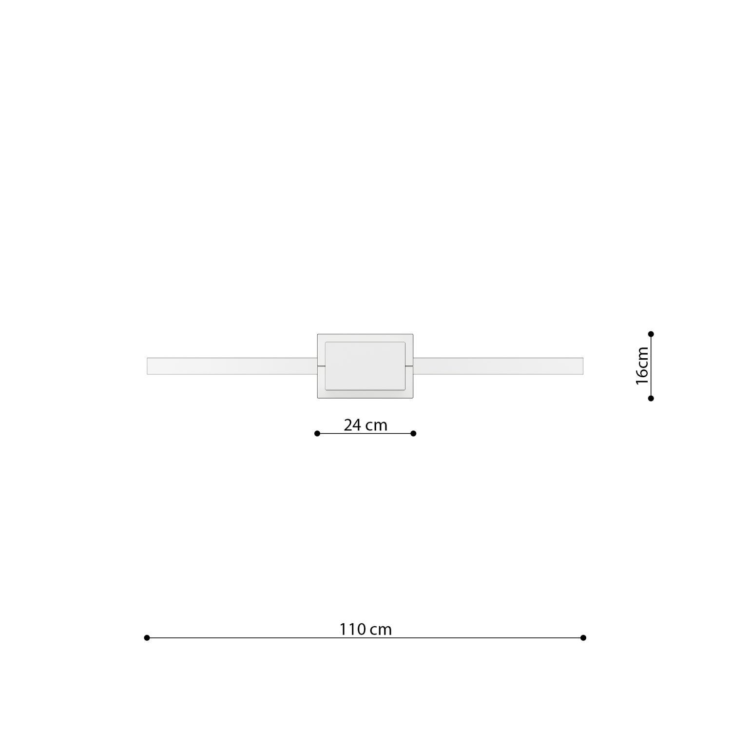 LED Hängelampe rund Ø 110 cm 3000 K 7820 lm Weiß Ring