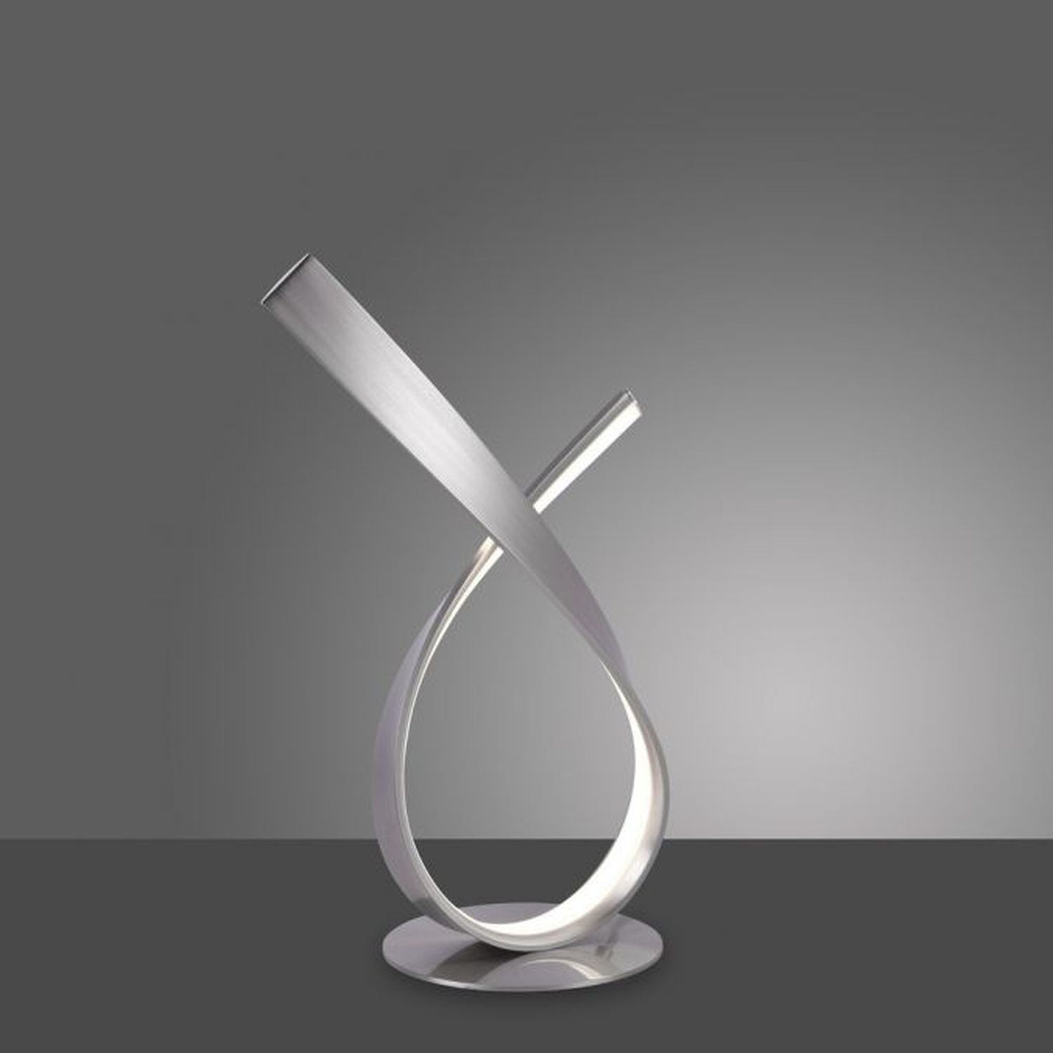 Stilvolle LED Tischlampe in Stahl 3000 K 11 W dimmbar Besteck, Lampe, Gabel, Mobiliar