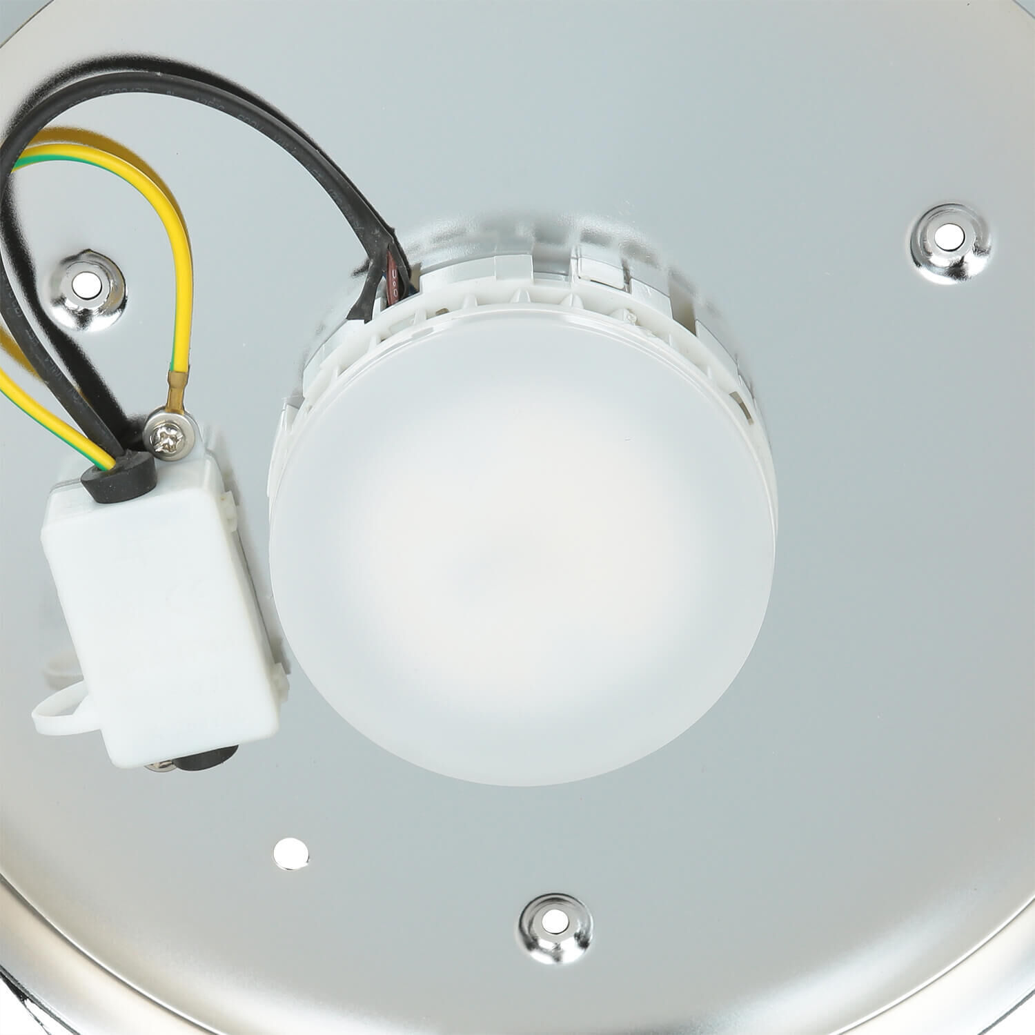 LED Deckenleuchte JANJA in Chrom IP44 Ø25cm Lampe Deckenleuchte