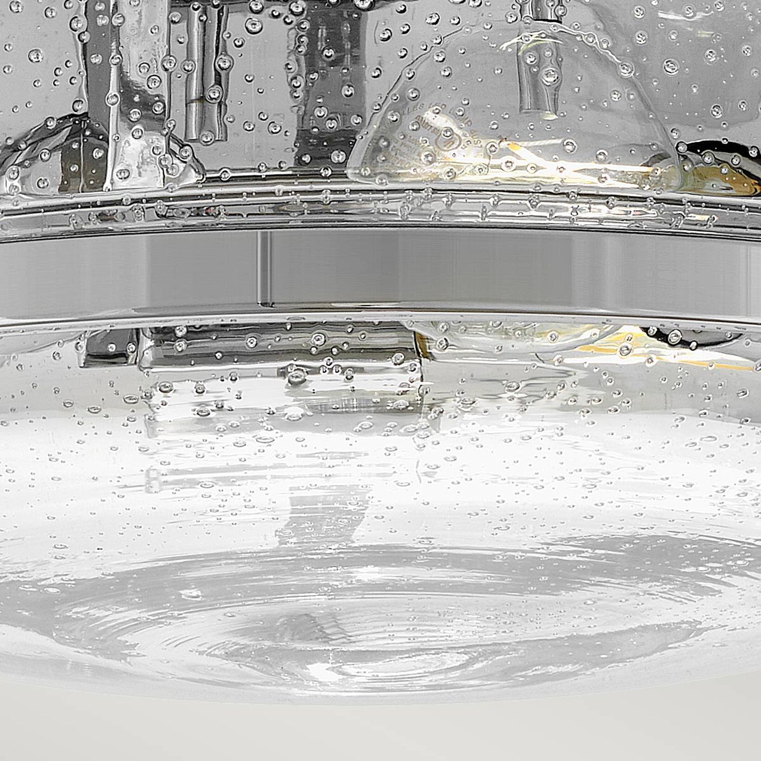 Deckenleuchte rund D: 40 cm Chrom aus Metall Glas 3x E27 Deckenleuchte rund D: 40 cm Chrom aus Metall Glas 3x E27