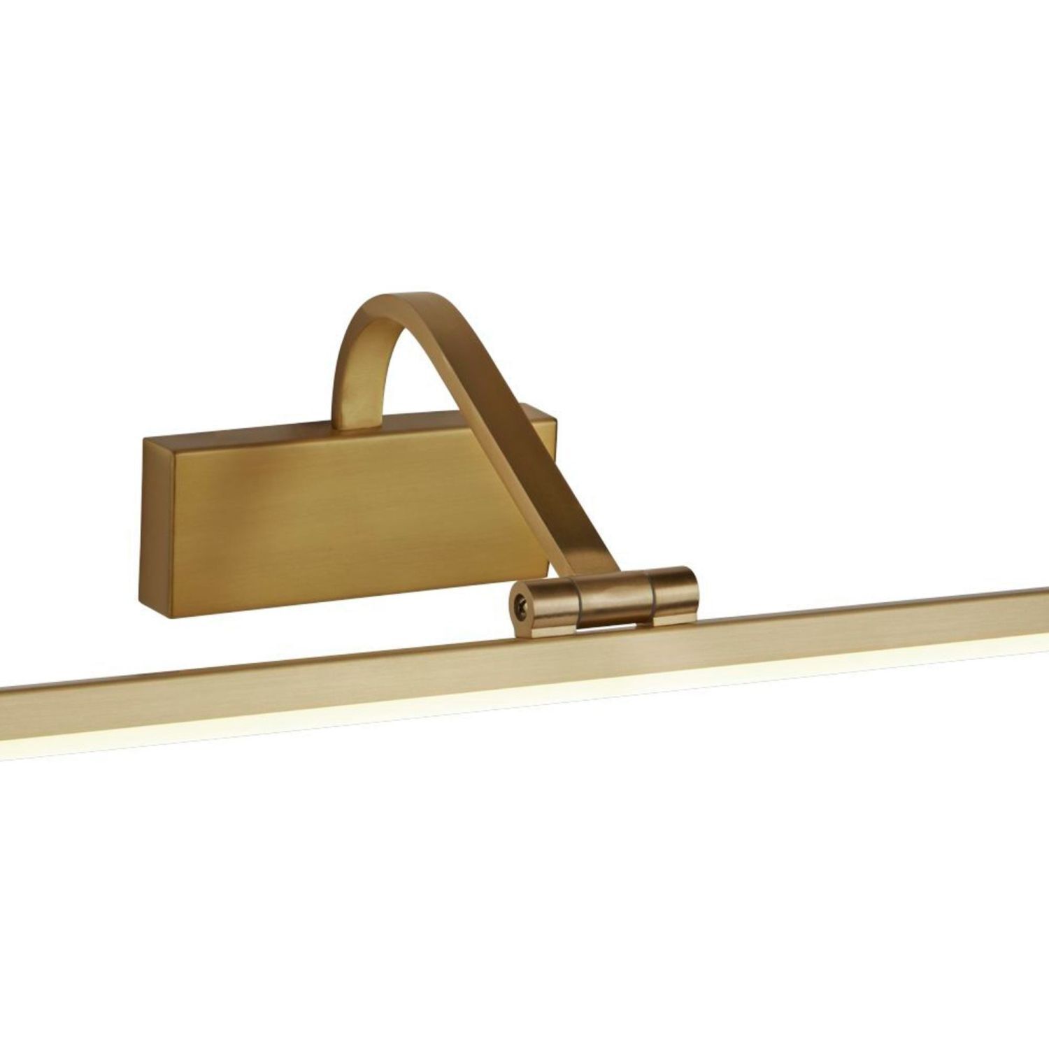 LED Bilderlampe in Messing B: 70 cm Metall verstellbar