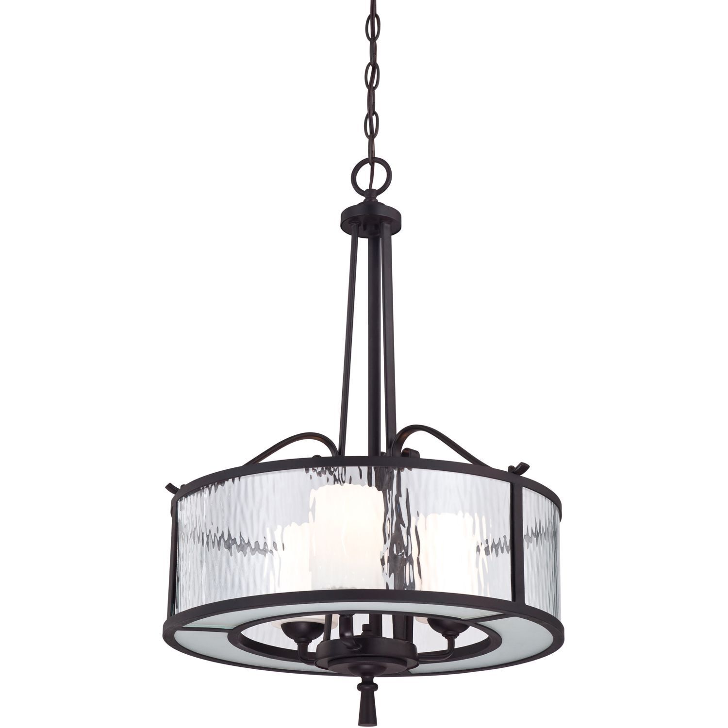 Hängelampe Esszimmer Glas Metall Vintage Landhaus
