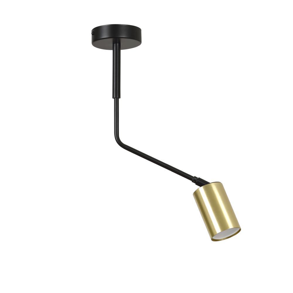 Deckenleuchte Schwarz Gold verstellbar GU10 Metall