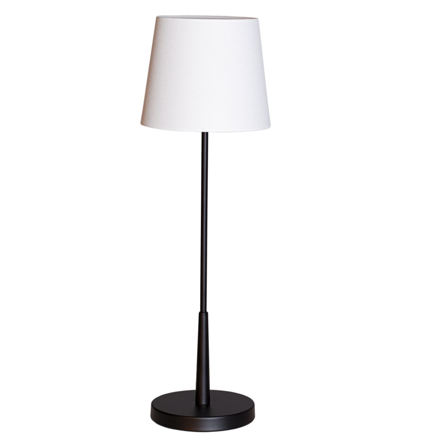 Beistelllampe Schwarz Weiß 68,5 cm E27 Metall Stoff Modern