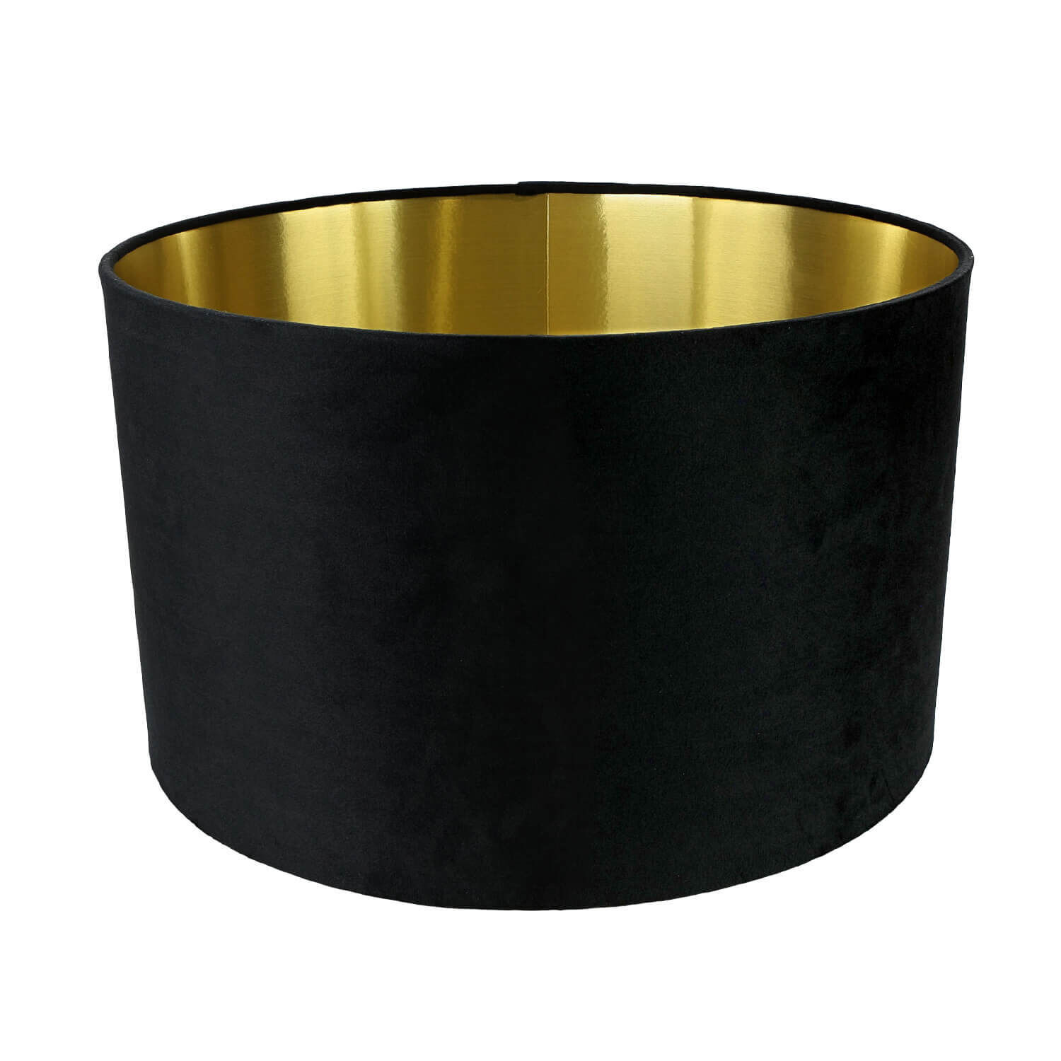 Lampenschirm Hängelampe Schwarz Gold Ø 40 cm Stoff Modern