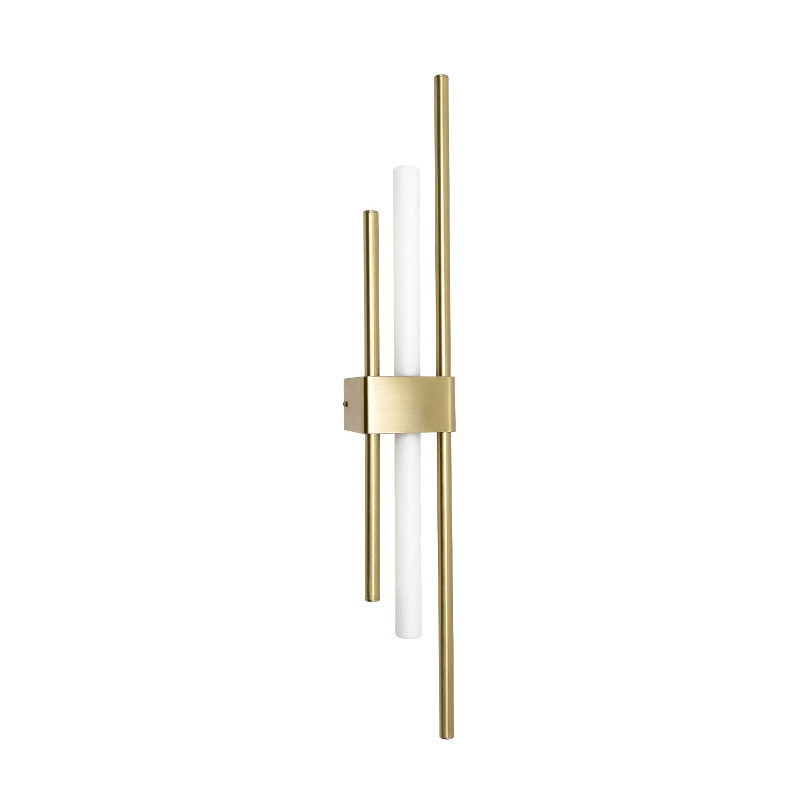 Wandlampe Messing massiv 70,5 cm hoch für S14d Art Déco