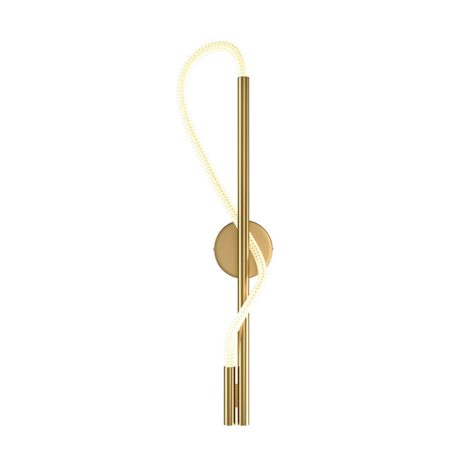 Wandlampe LED Aluminium H: 84,4 cm in Gold Weiß 600 lm