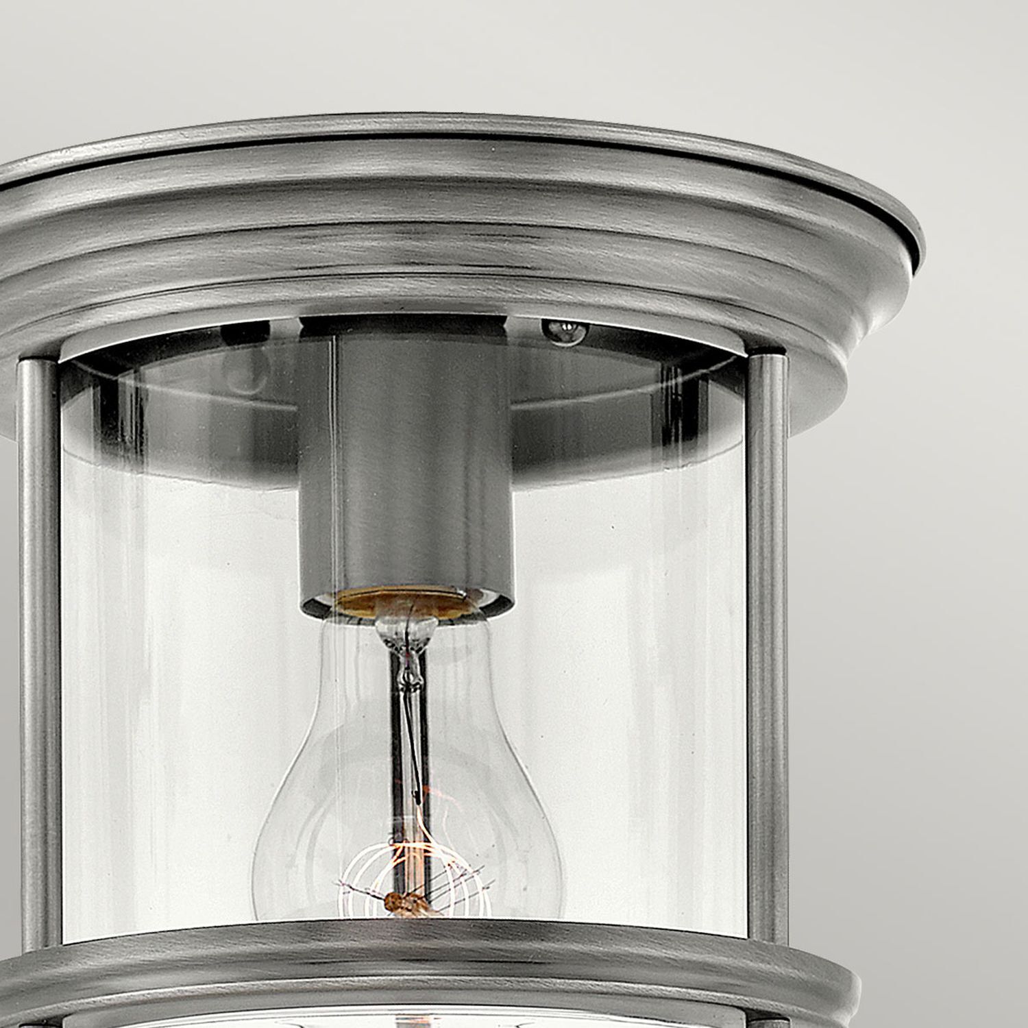 Kleine Deckenlampe Bad P44 rund D: 19,6 cm Metall Glas E27