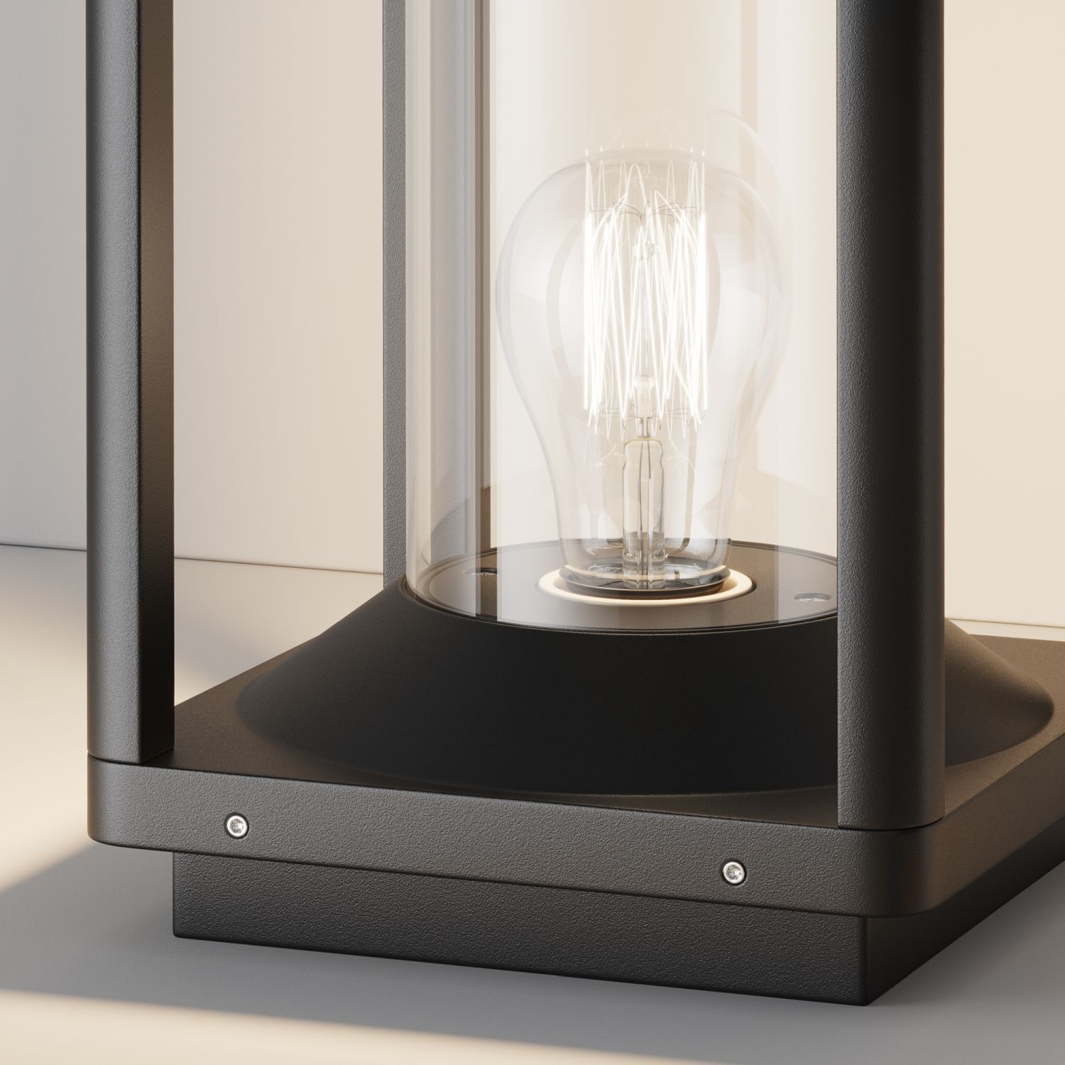 Pollerleuchte Aluminium E27 IP54 22 cm hoch Graphit Lampe, Licht