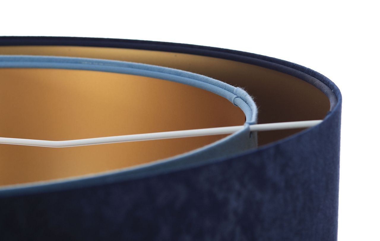 Hängeleuchte Stoff rund Ø 50 cm Velours Optik Modern MARLON Lampe