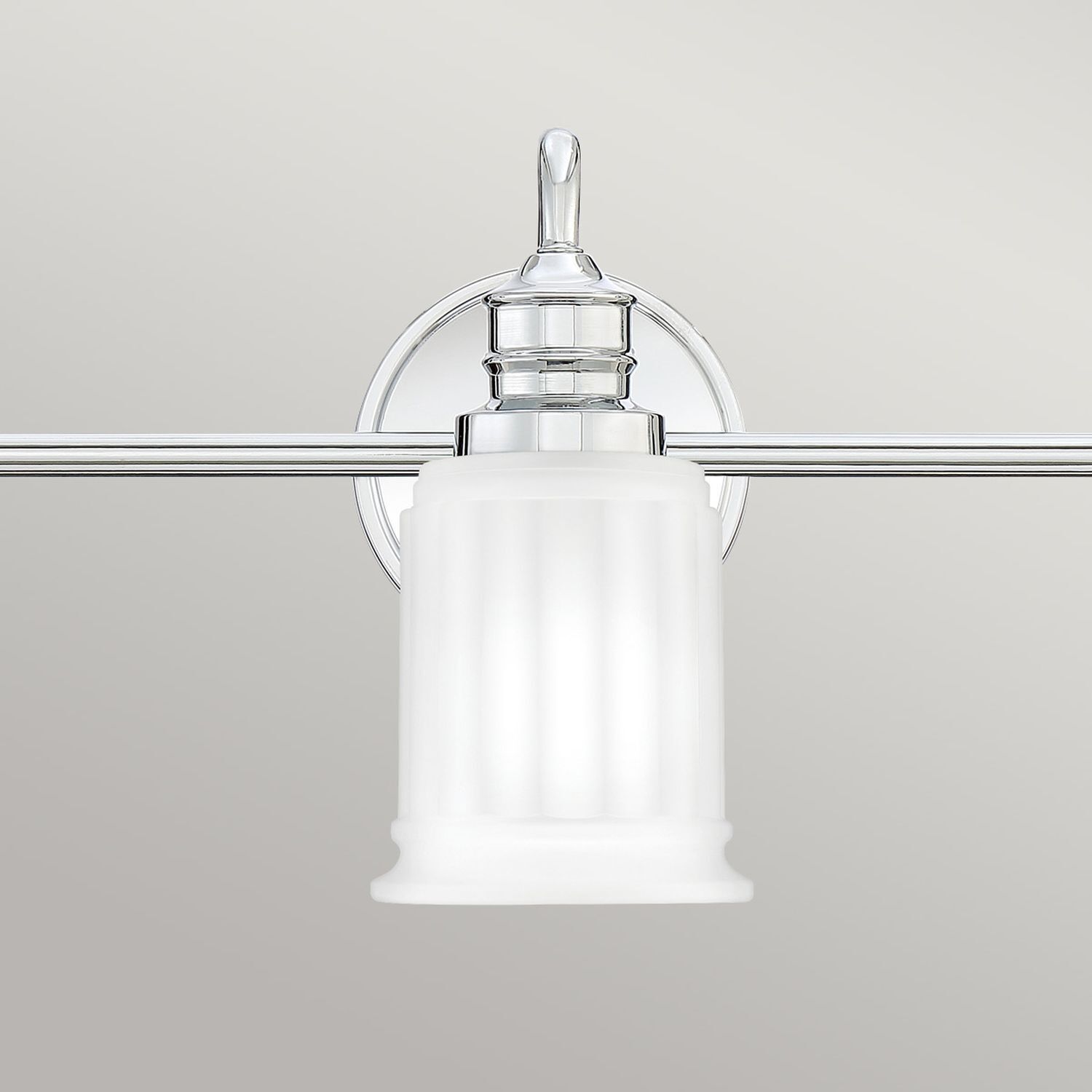 Badlampe Metall Glas 61 cm breit IP44 G9 3-flammig