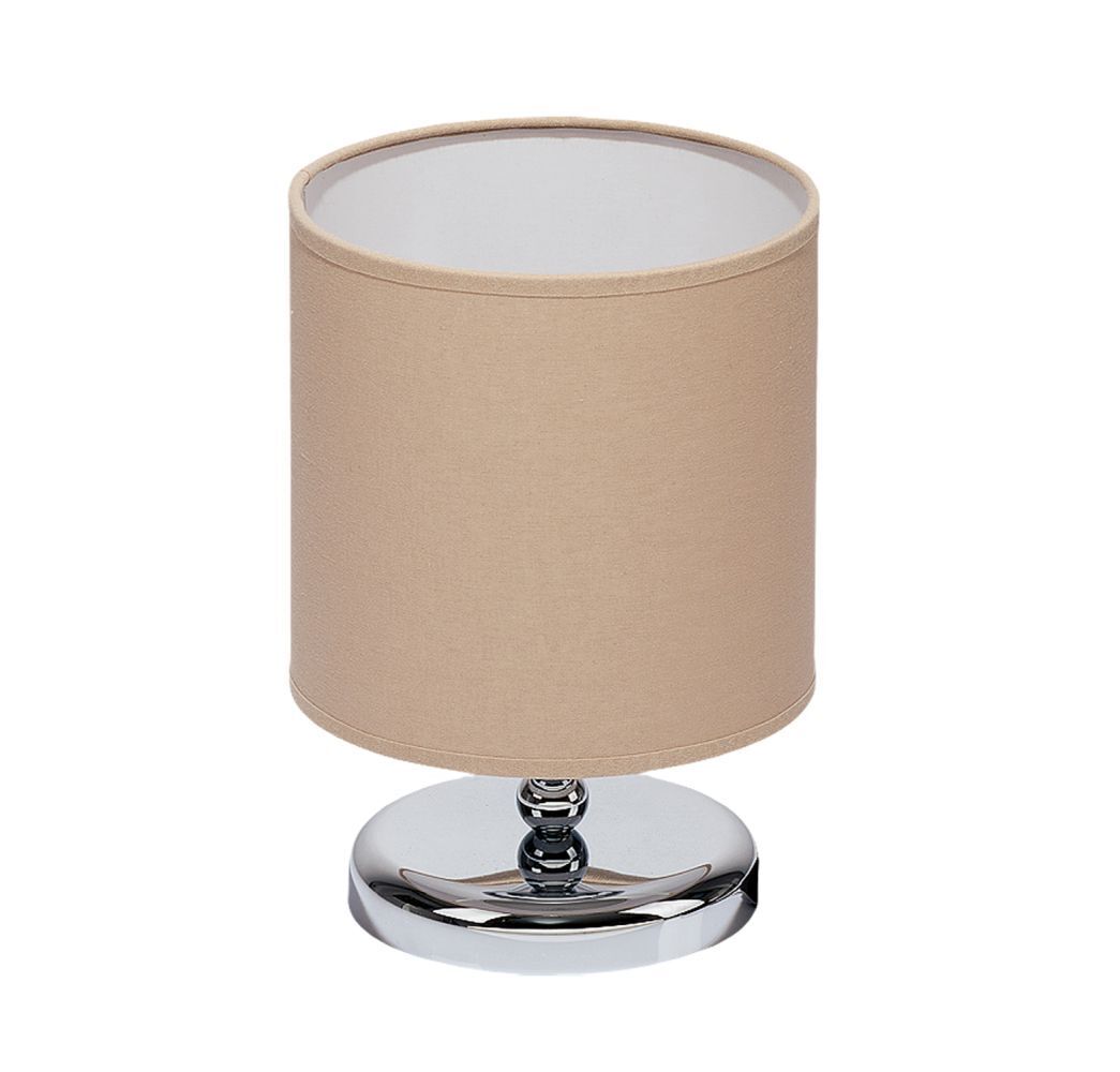 Tischleuchte KAUSLA Stoff Ø18cm Nachttisch Lampe