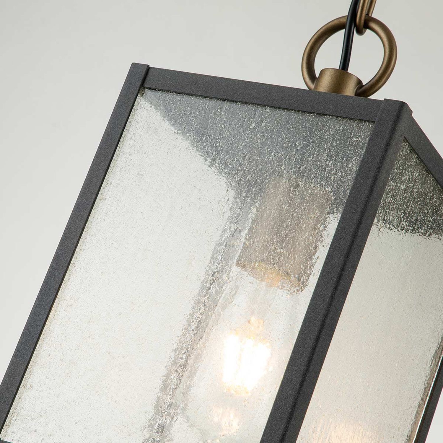 Hängende Außenlampe Aluminium Glas E27 IP44 H: max. 197,2 cm