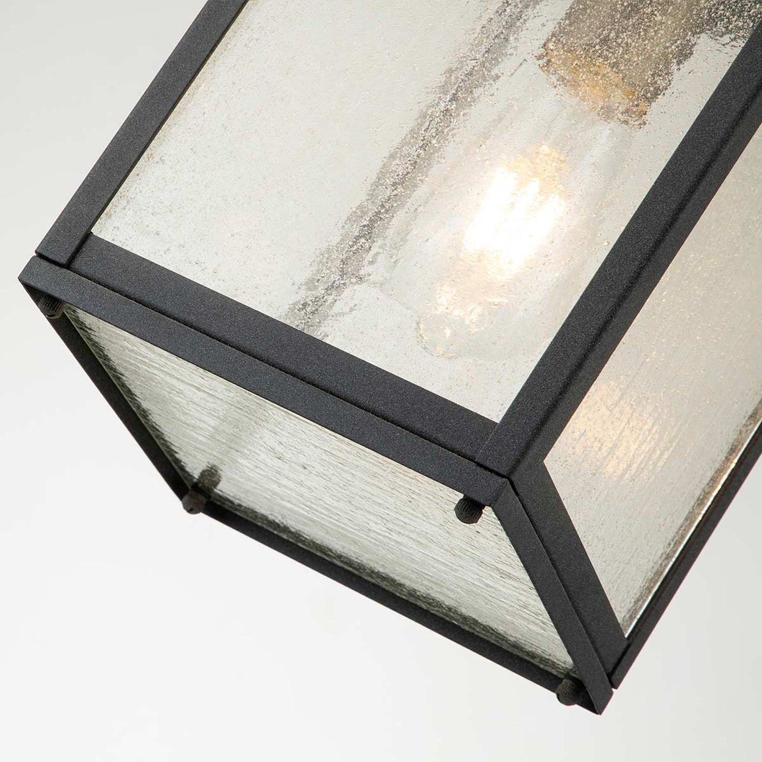 Hängende Außenlampe Aluminium Glas E27 IP44 H: max. 197,2 cm
