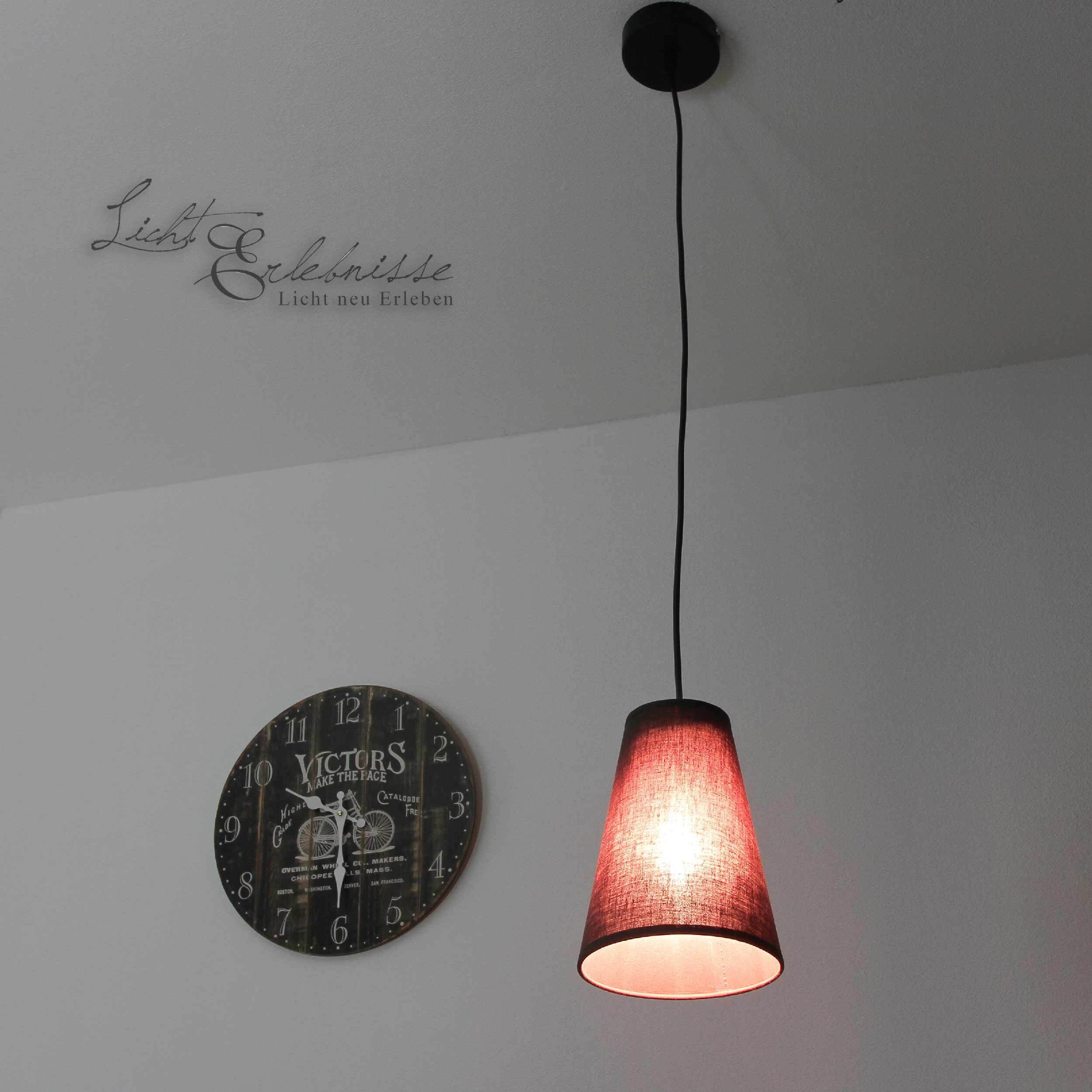 Pendelleuchte E27 Modern Braun Lampe