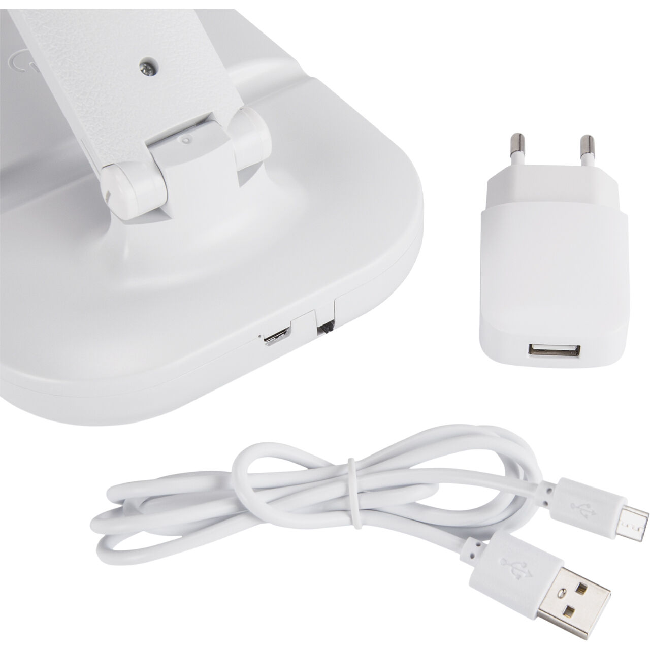 LED Schreibtischlampe Dimmer Touch Farbwechsel 32,3 cm Weiß Adapter, Elektronik, Stecker