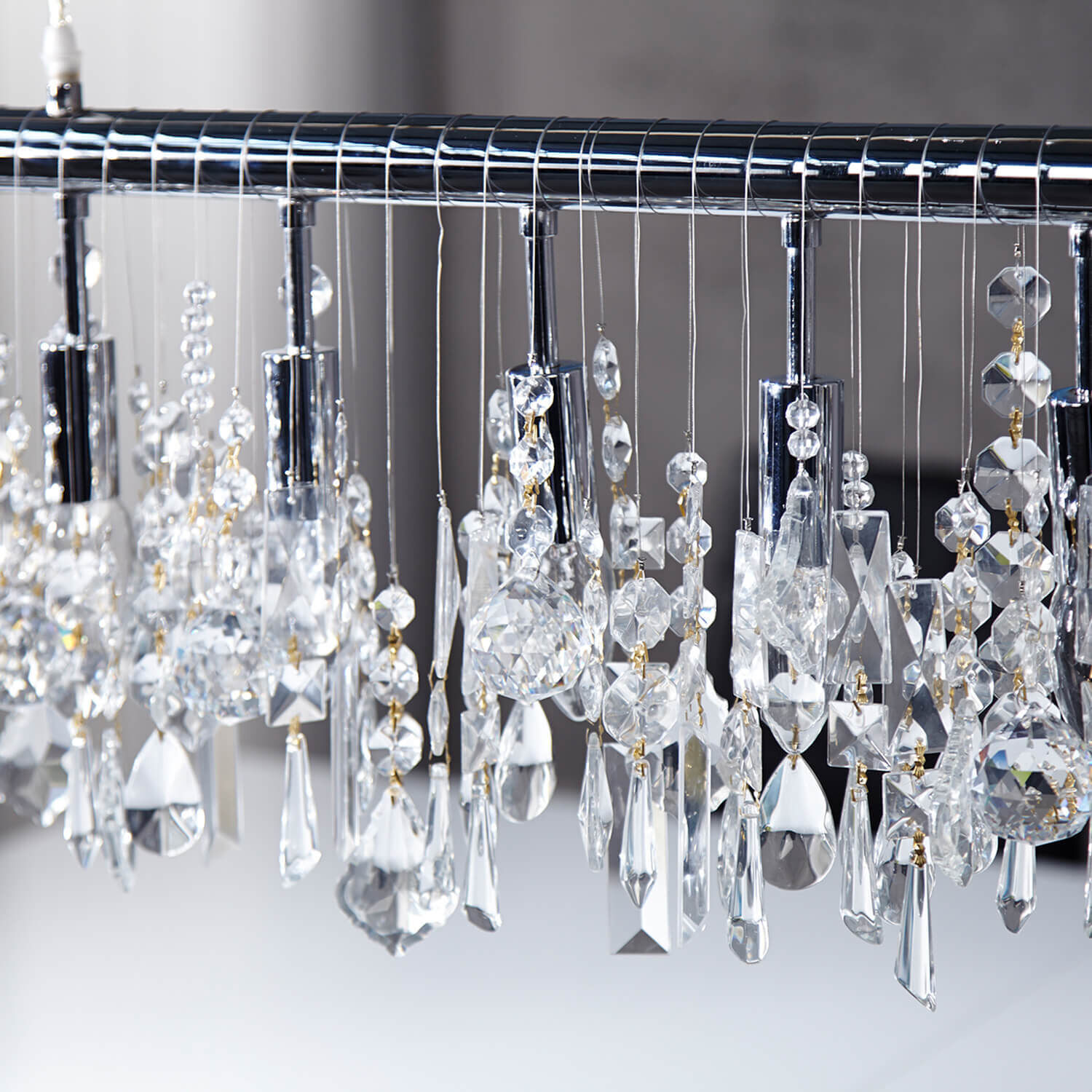 Pendelleuchte Esstisch Kristall Moderne Lampe E14 Leuchter, Lampe, Kristall